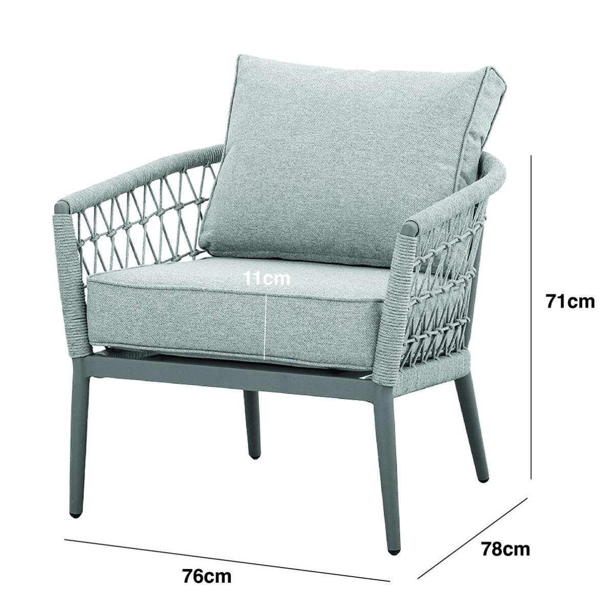 Maze Monaco Rope Weave Lounge Chair