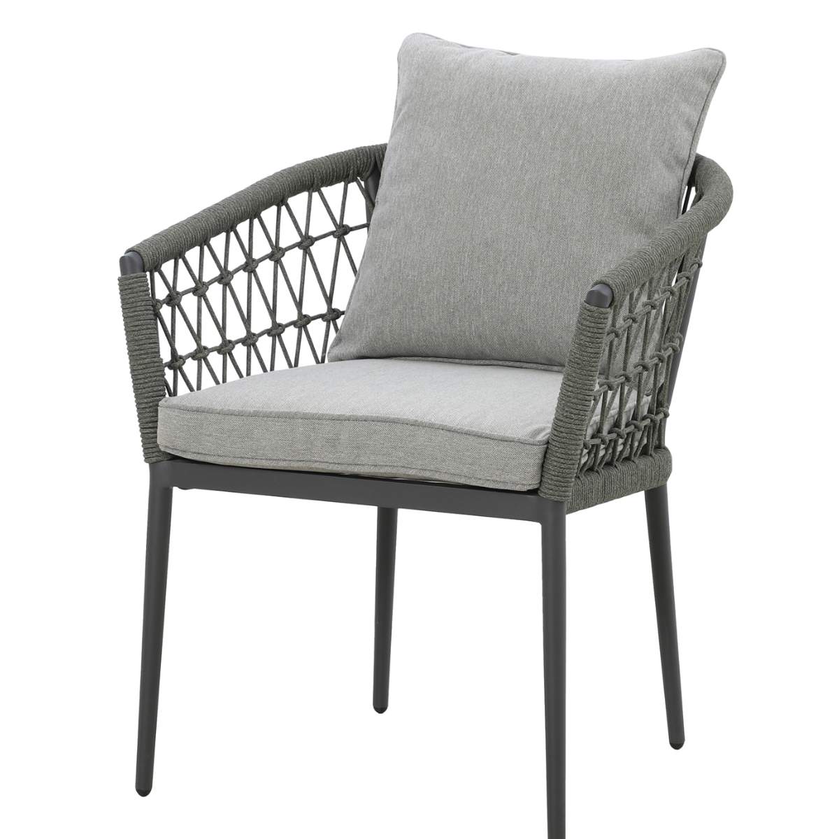 Maze Monaco Rope Weave Pair of Dining Chairs