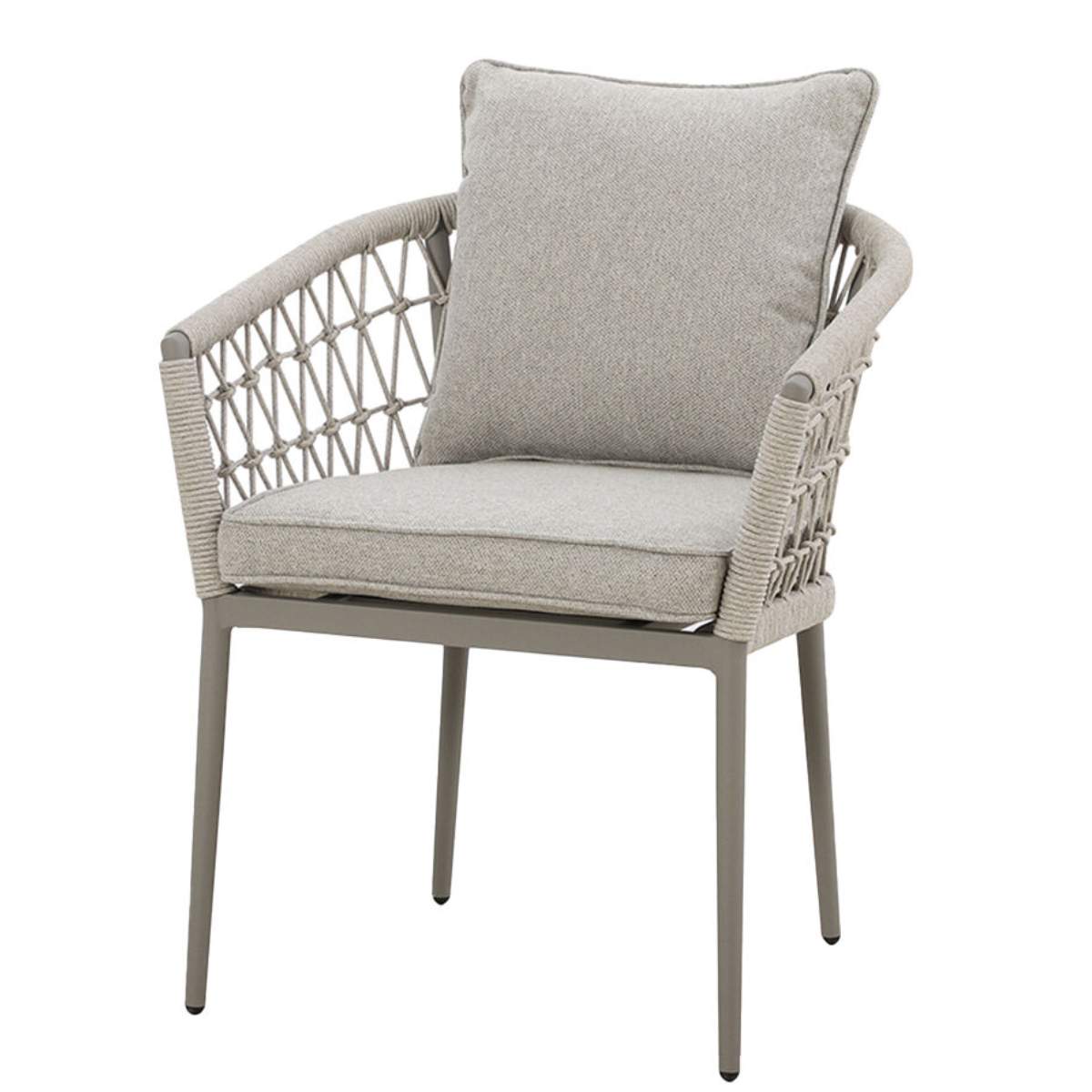 Maze Monaco Rope Weave Pair of Dining Chairs
