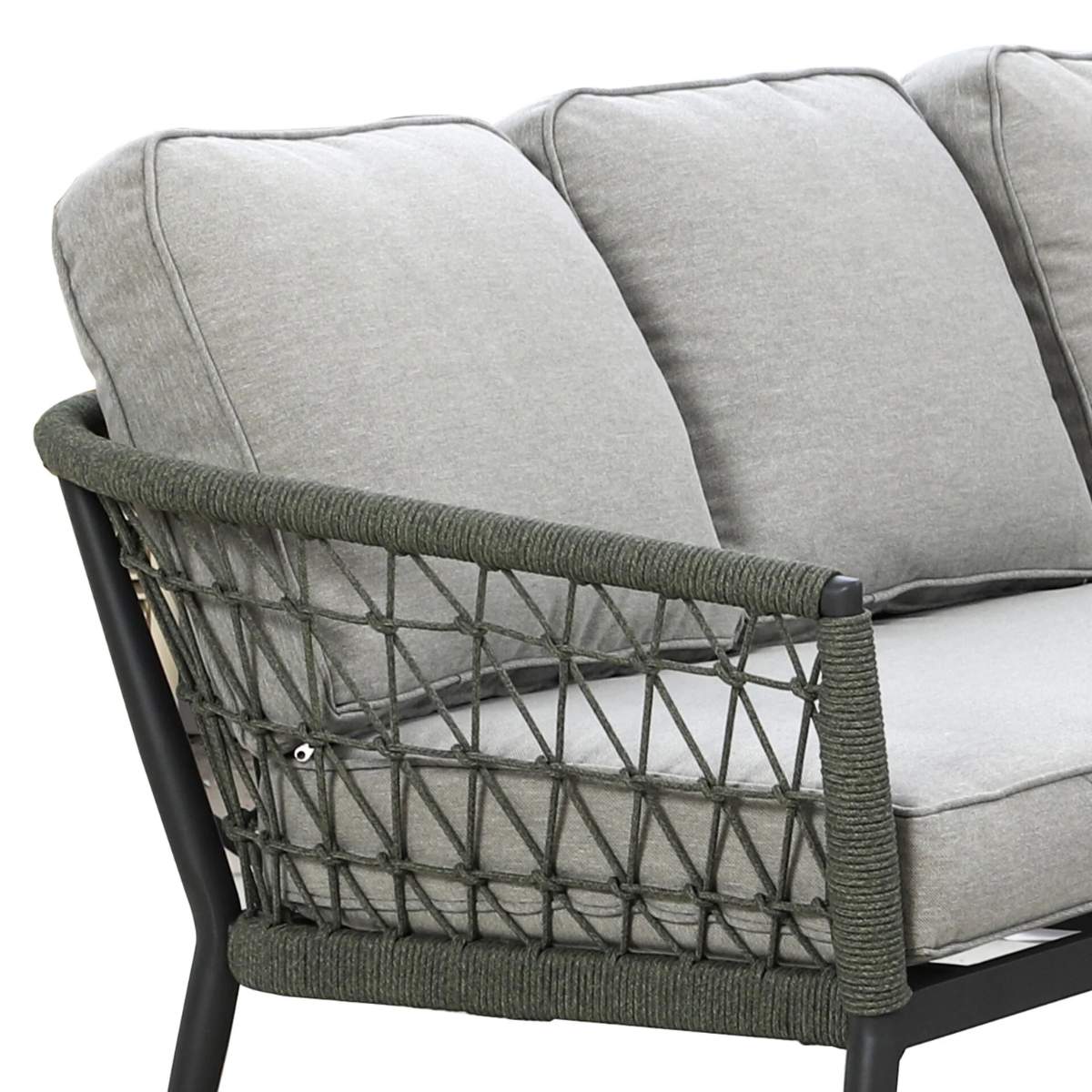Maze Monaco Rope Weave Small Corner Dining Set