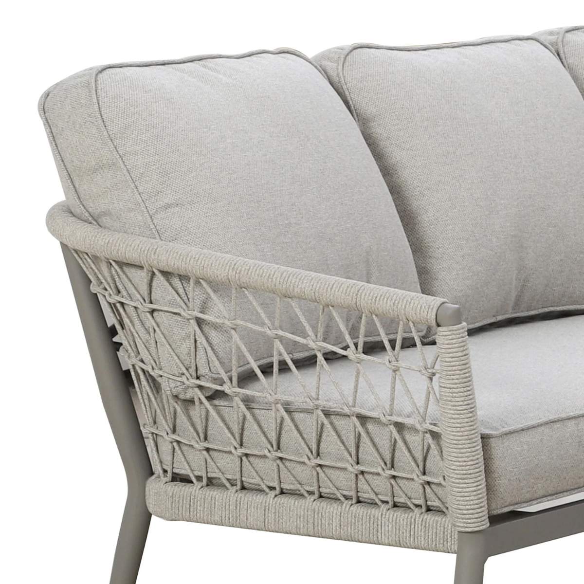 Maze Monaco Rope Weave Small Corner Dining Set