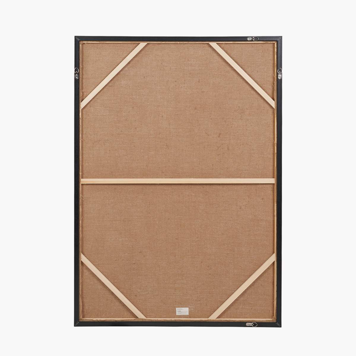 Pacific Lifestyle Monochrome Abstract Canvas with Black Frame