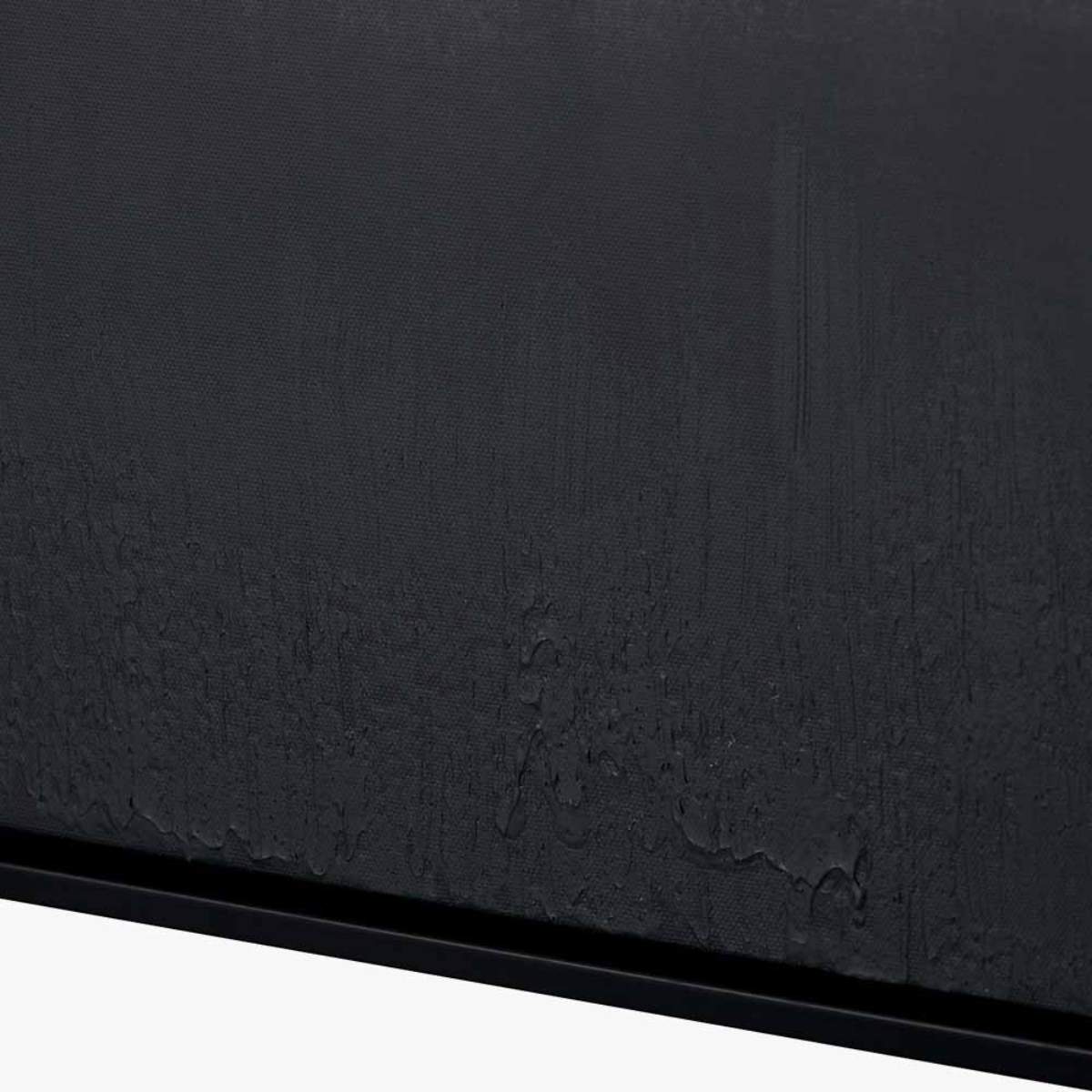 Pacific Lifestyle Monochrome Abstract Square Canvas with Black Frame