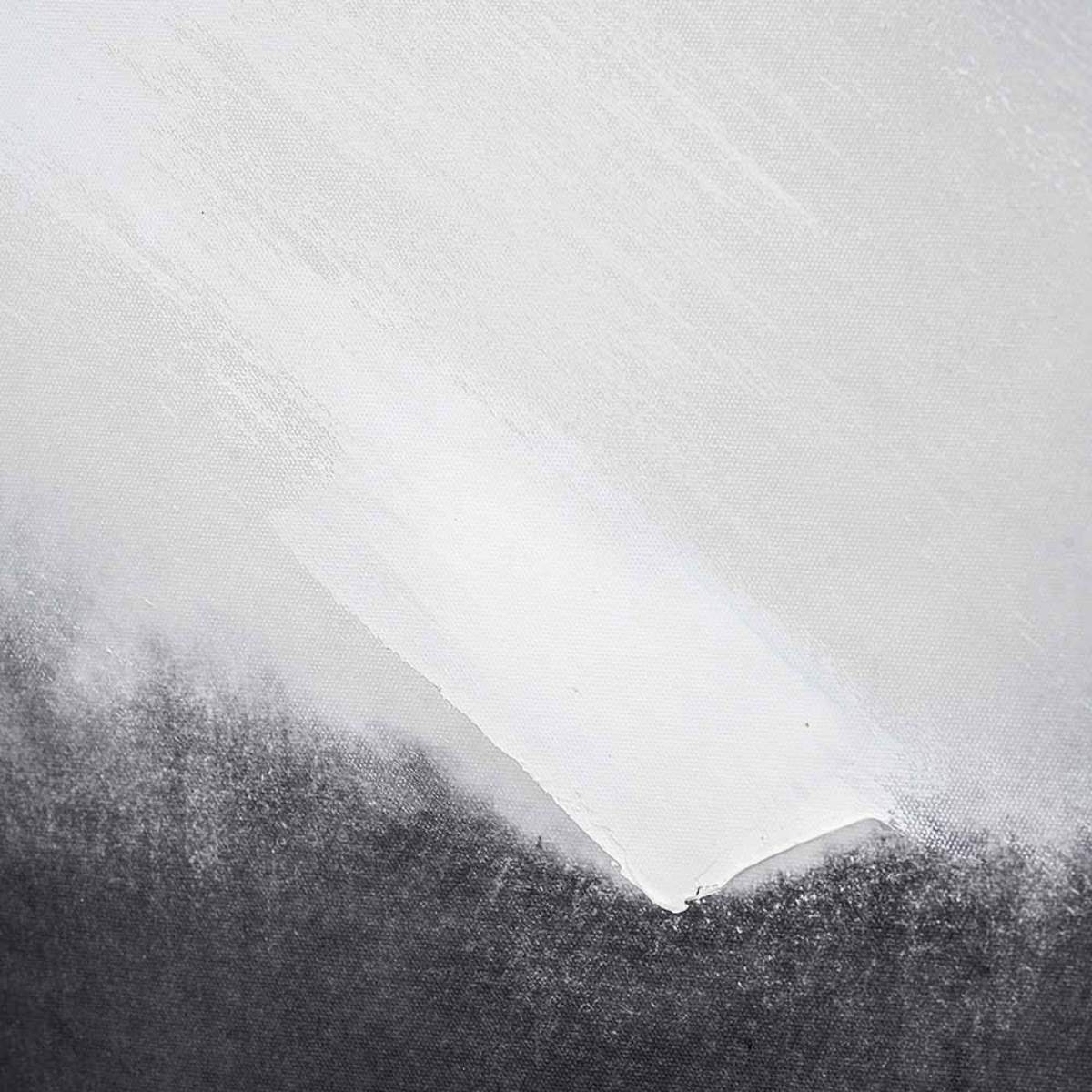 Pacific Lifestyle Monochrome Abstract Square Canvas with Black Frame