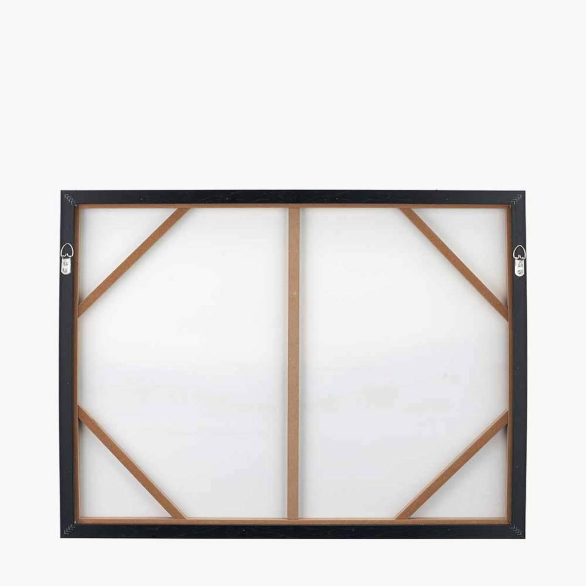 Pacific Lifestyle Monochrome Landscape Canvas with Black Frame