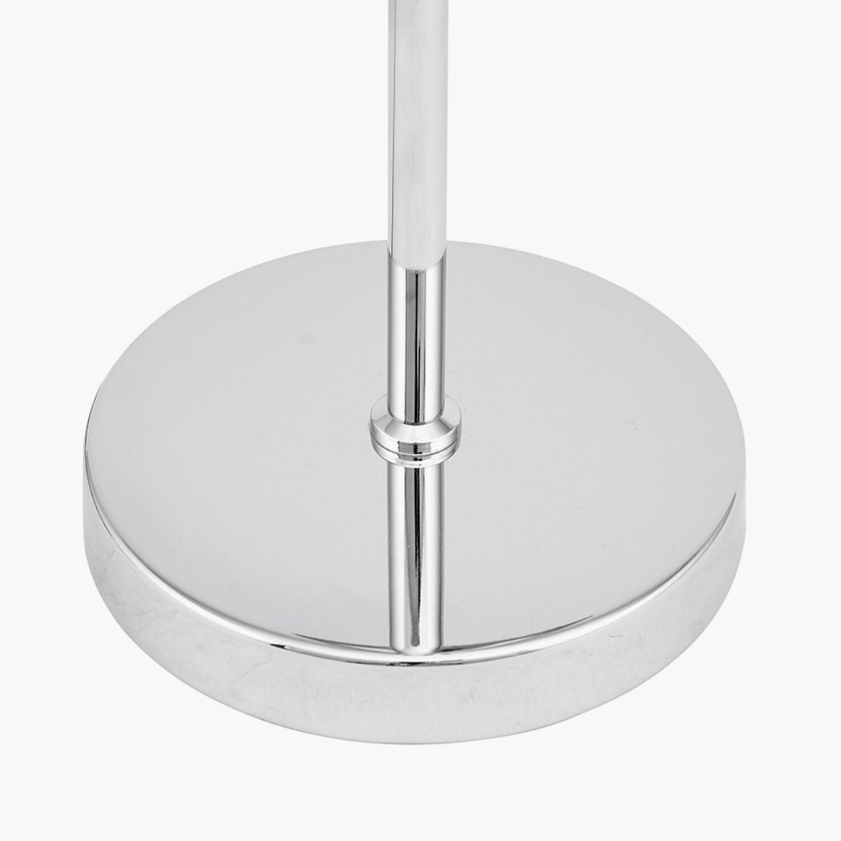 Pacific Lifestyle Monroe Smoke Waisted Glass and Silver Metal Table Lamp