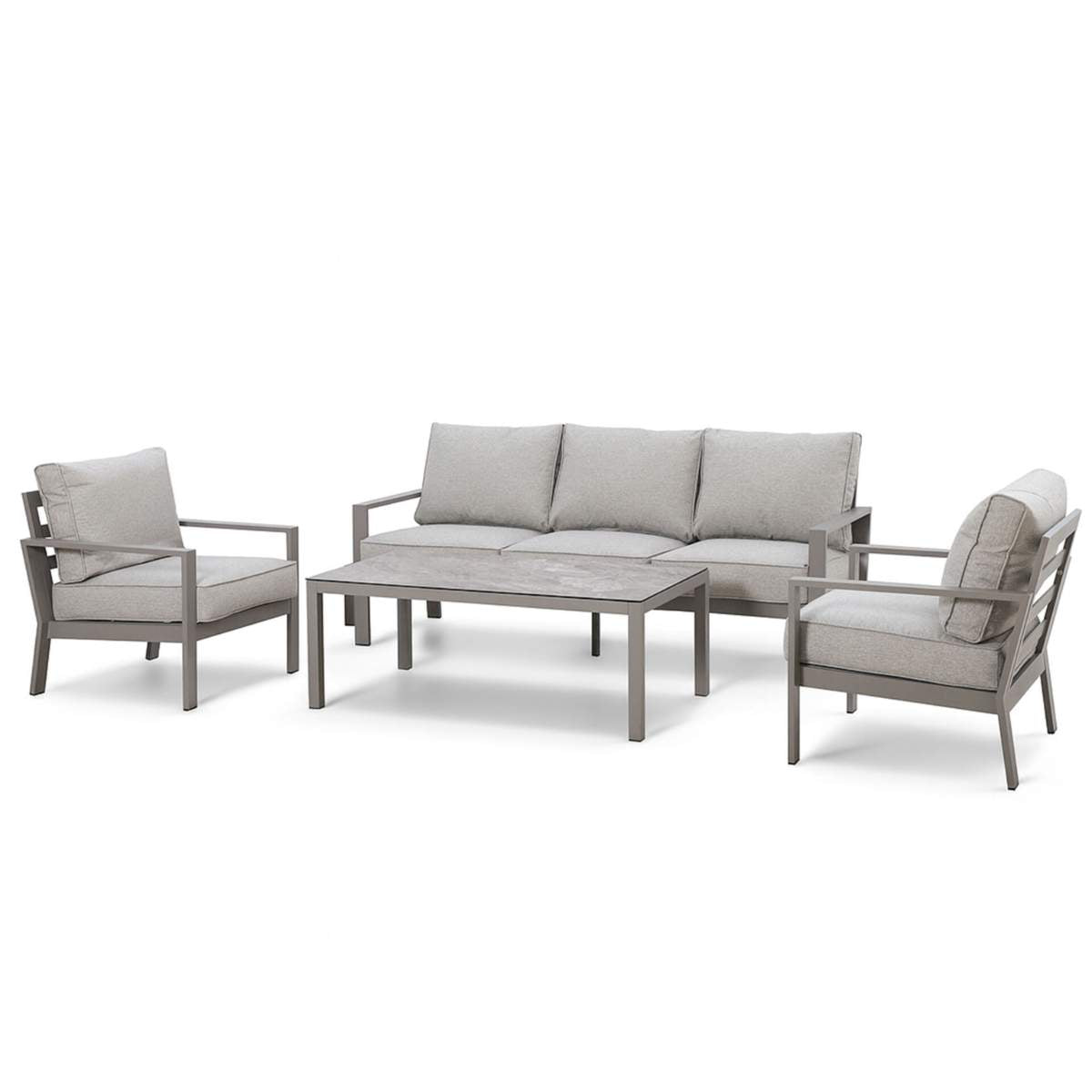 Maze Montreal Aluminium 3 Seat Garden Sofa Set