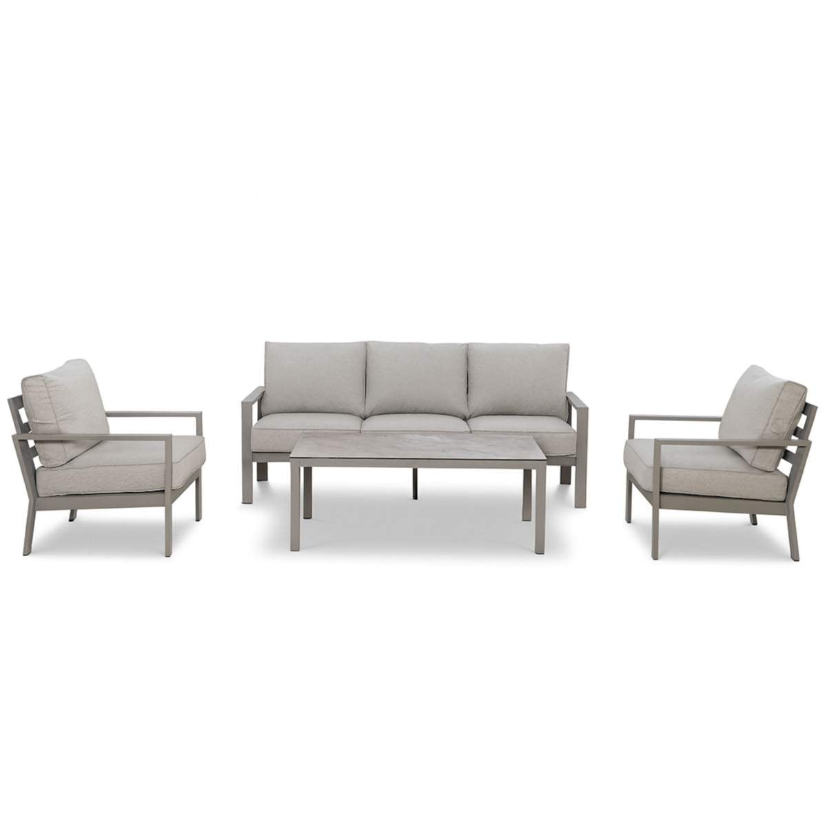 Maze Montreal Aluminium 3 Seat Garden Sofa Set