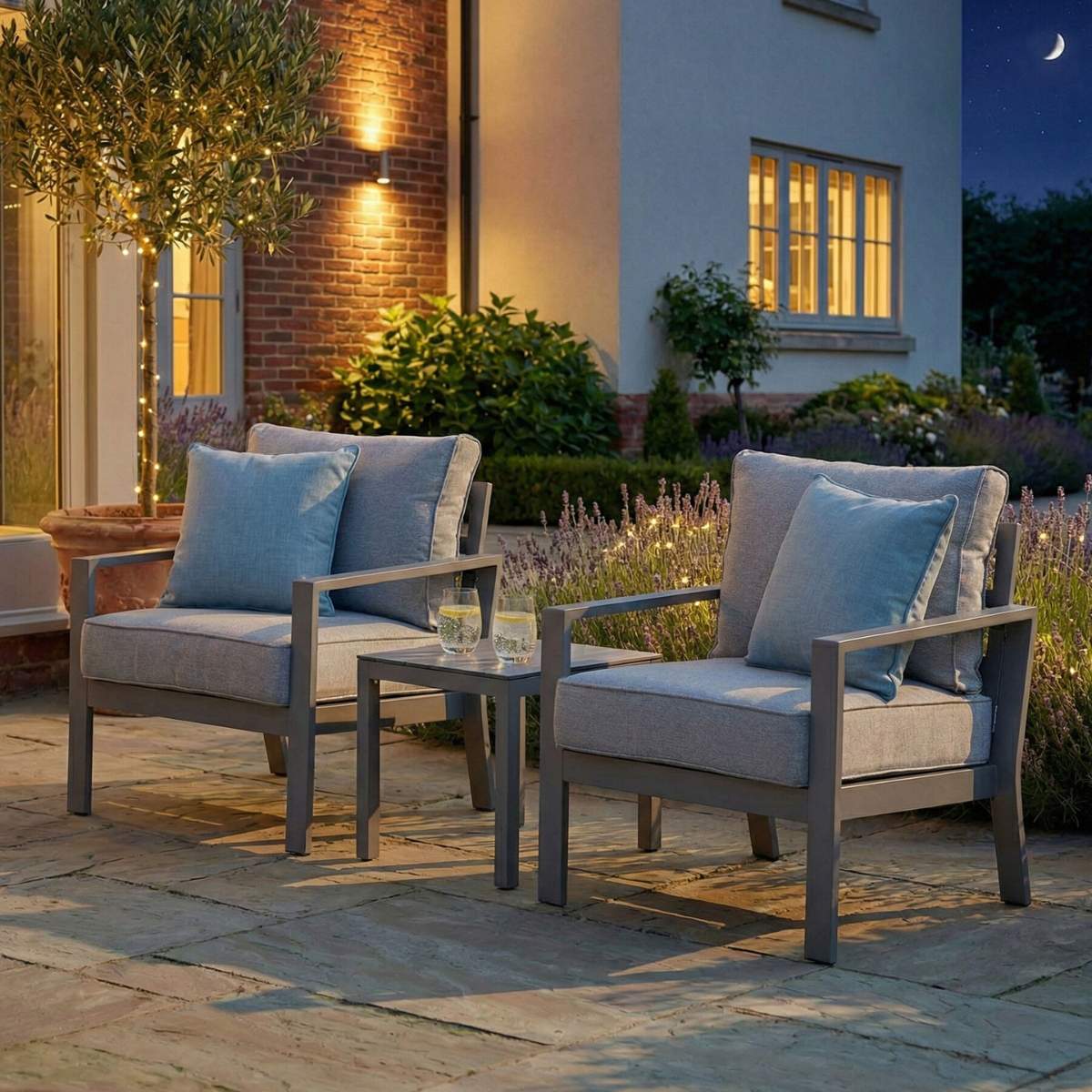 Maze Montreal Aluminium Garden Lounge Set