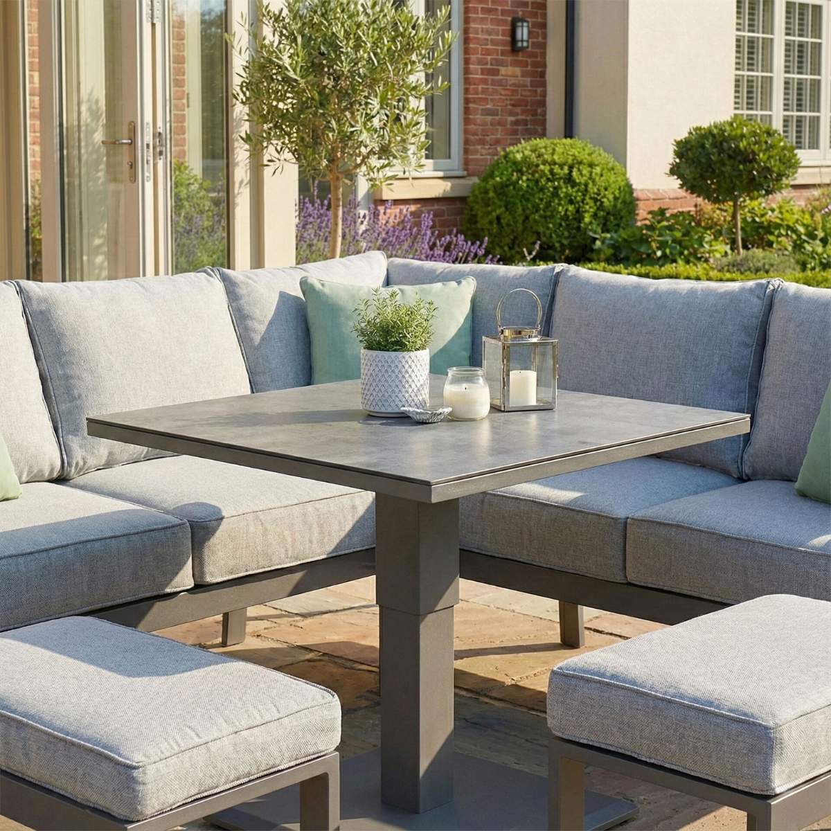 Maze Montreal Aluminium Small Garden Sofa Dining Set