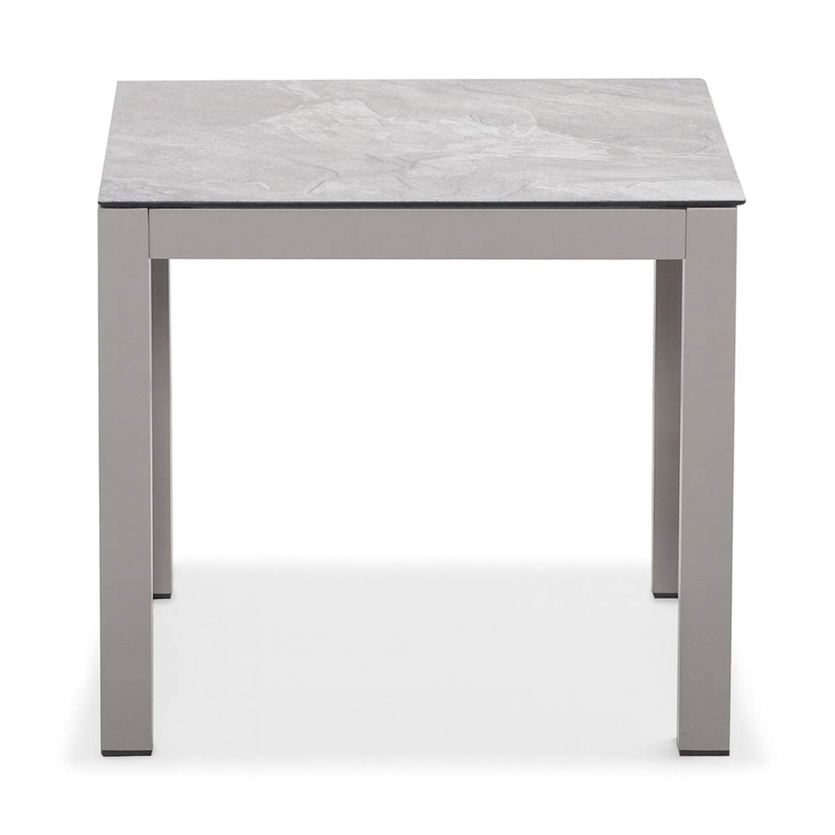 Maze Montreal Aluminium Square Garden Side Table - Cool Linen