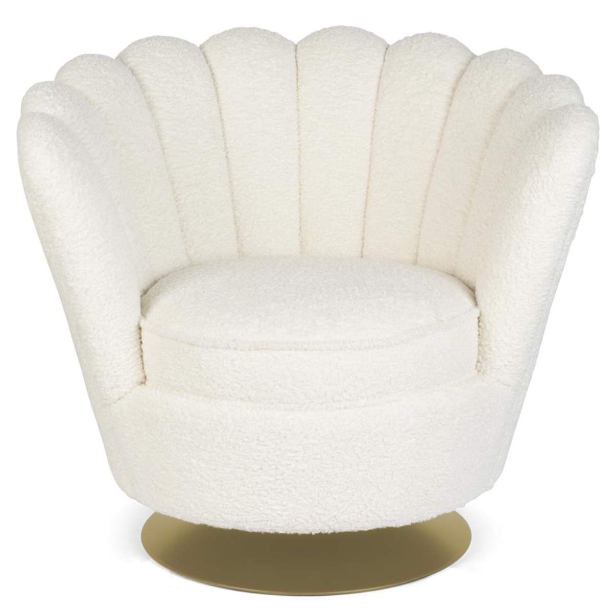 Bold Monkey Mother Of All Shells Lounge Chair Teddy Natural