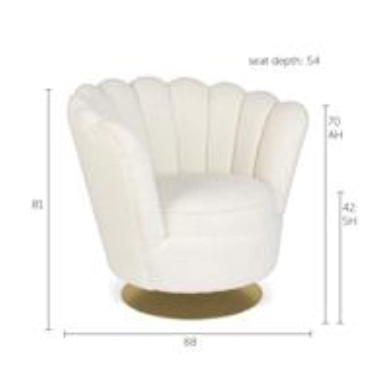 Bold Monkey Mother Of All Shells Lounge Chair Teddy Natural
