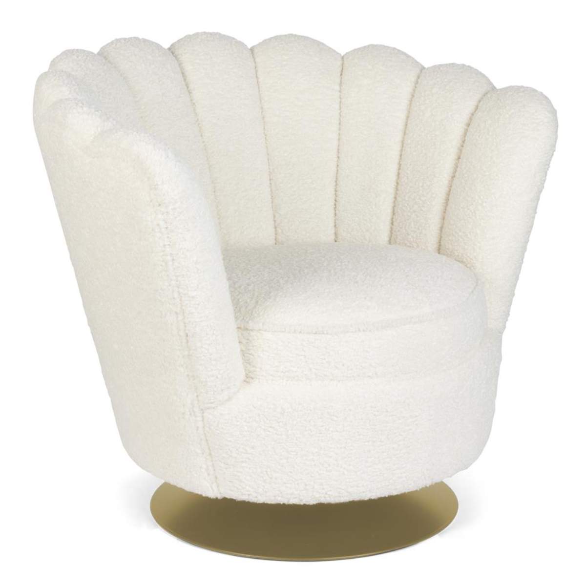 Bold Monkey Mother Of All Shells Lounge Chair Teddy Natural