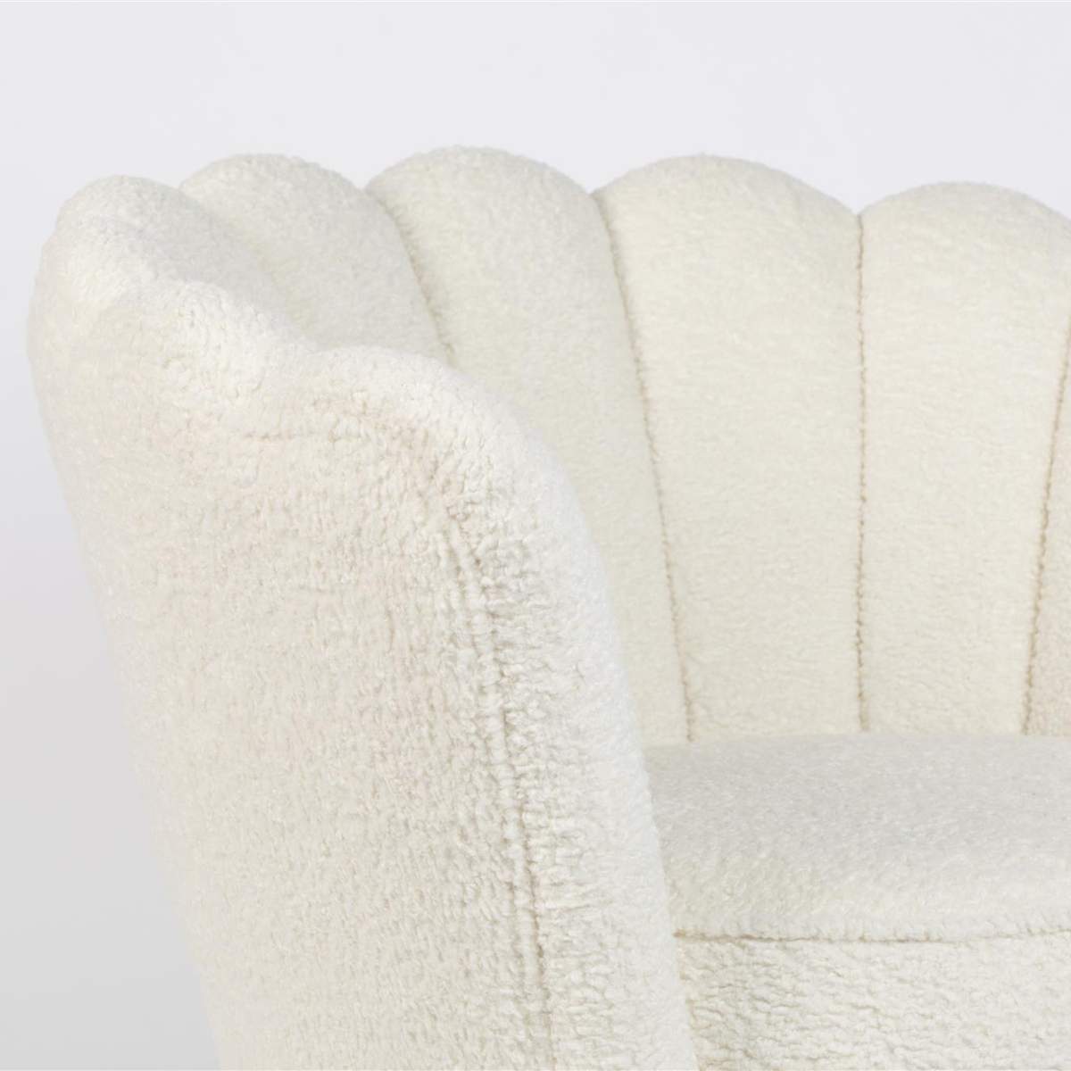 Bold Monkey Mother Of All Shells Lounge Chair Teddy Natural