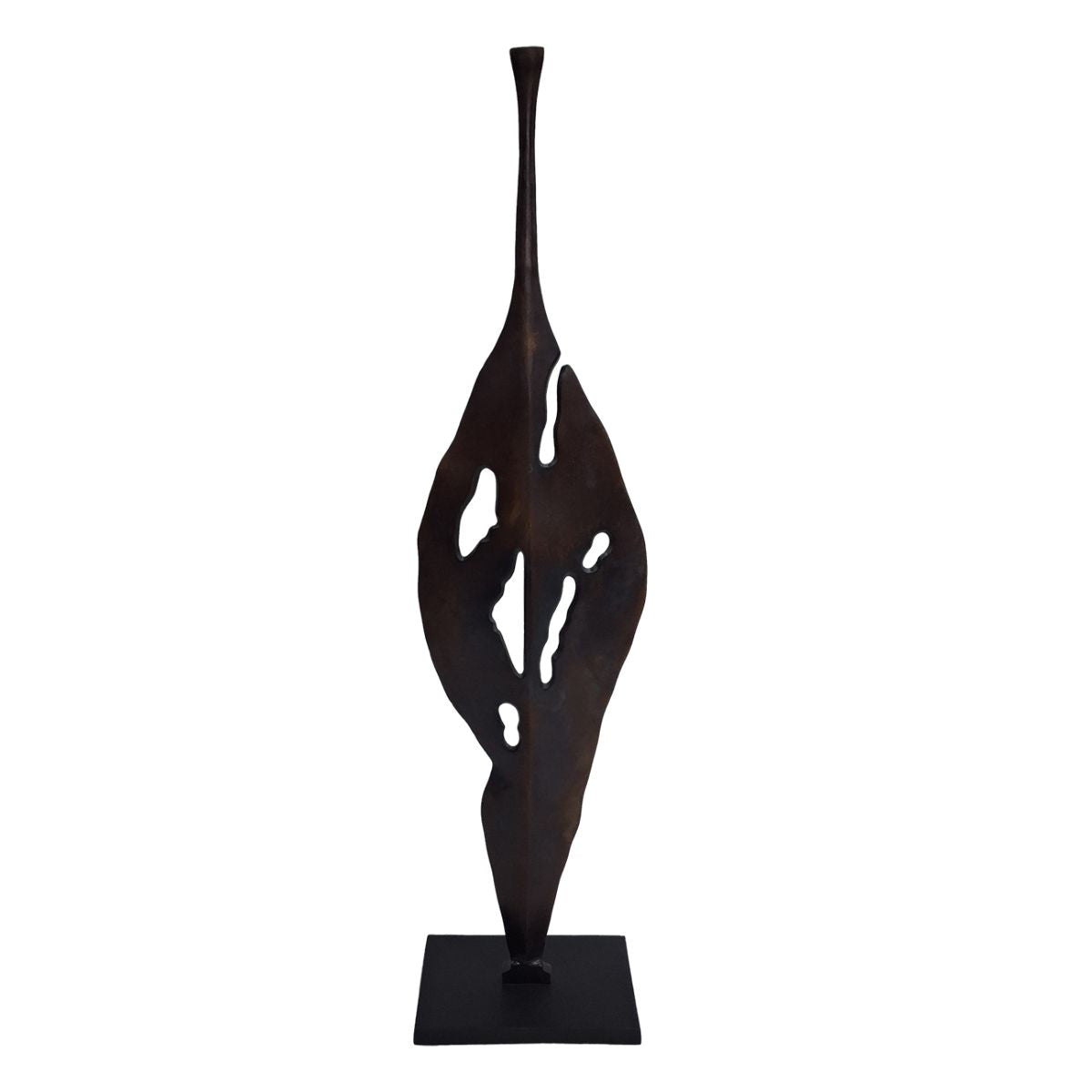 Libra Interiors Moulton Twist Aluminium Abstract Leaf Sculpture