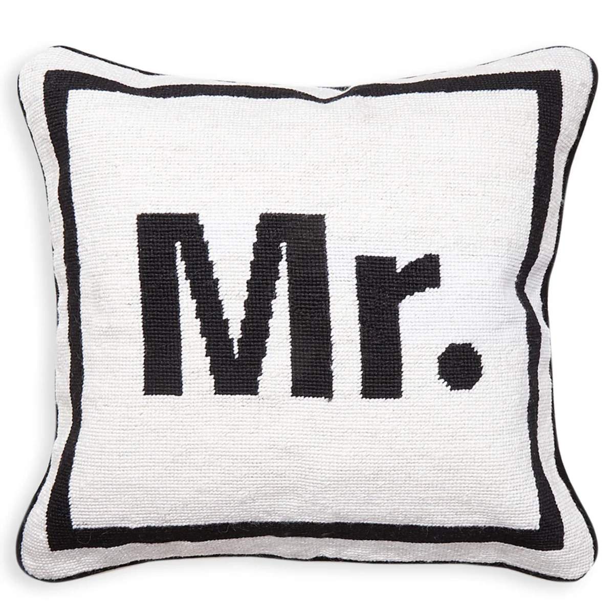 Jonathan Adler Mr. Needlepoint Cushion