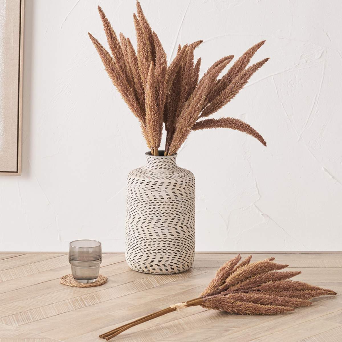 Beau&Co Mulberry Brown Foxtail Hand-Tied 3 Stem Bundle Pack of 6