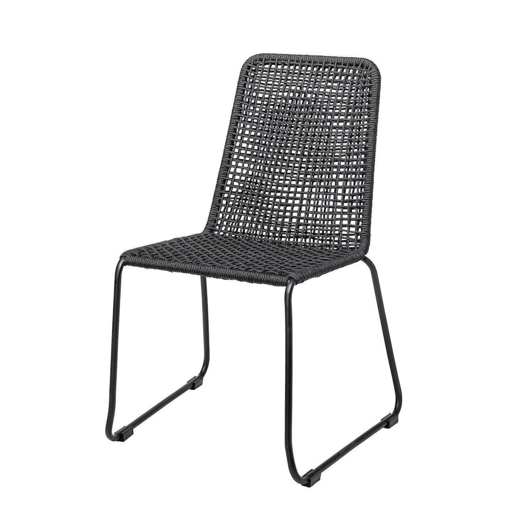 Mundo Black Indoor Outdoor Chair Set of 2-Bloomingville-Beaumonde