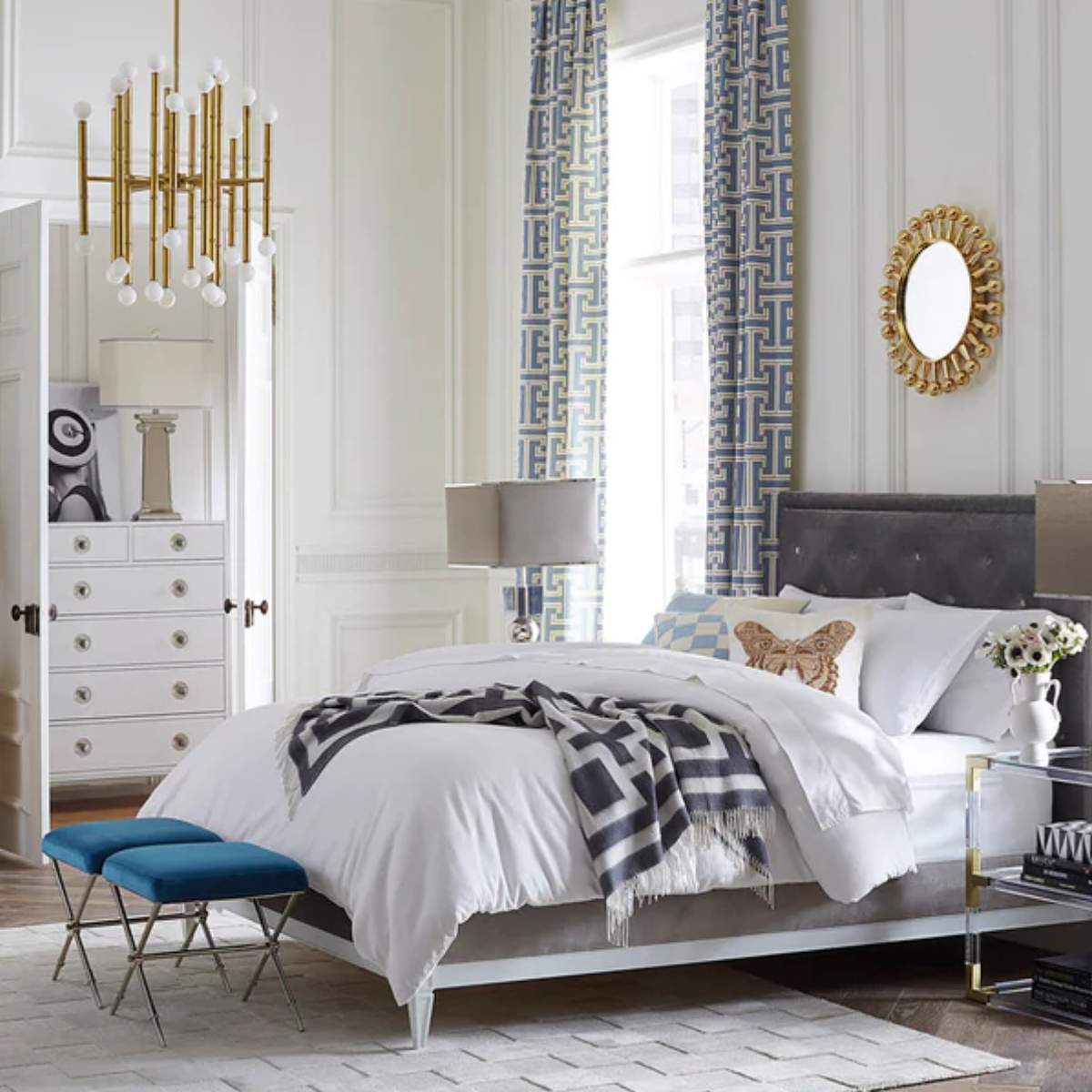 Jonathan Adler Muse Butterfly Cushion