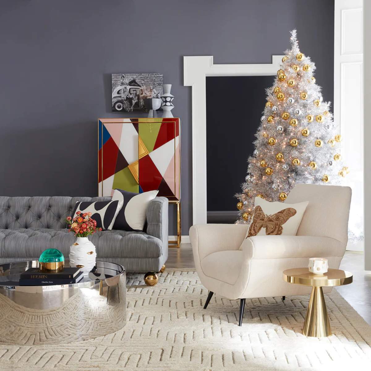 Jonathan Adler Muse Butterfly Cushion