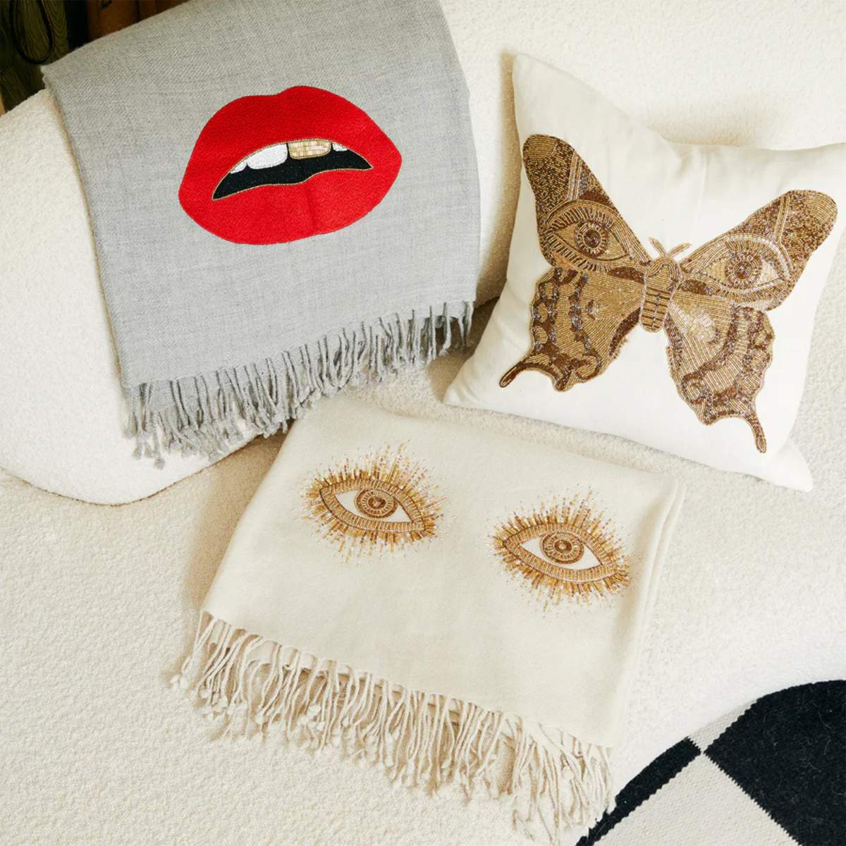 Jonathan Adler Muse Butterfly Cushion