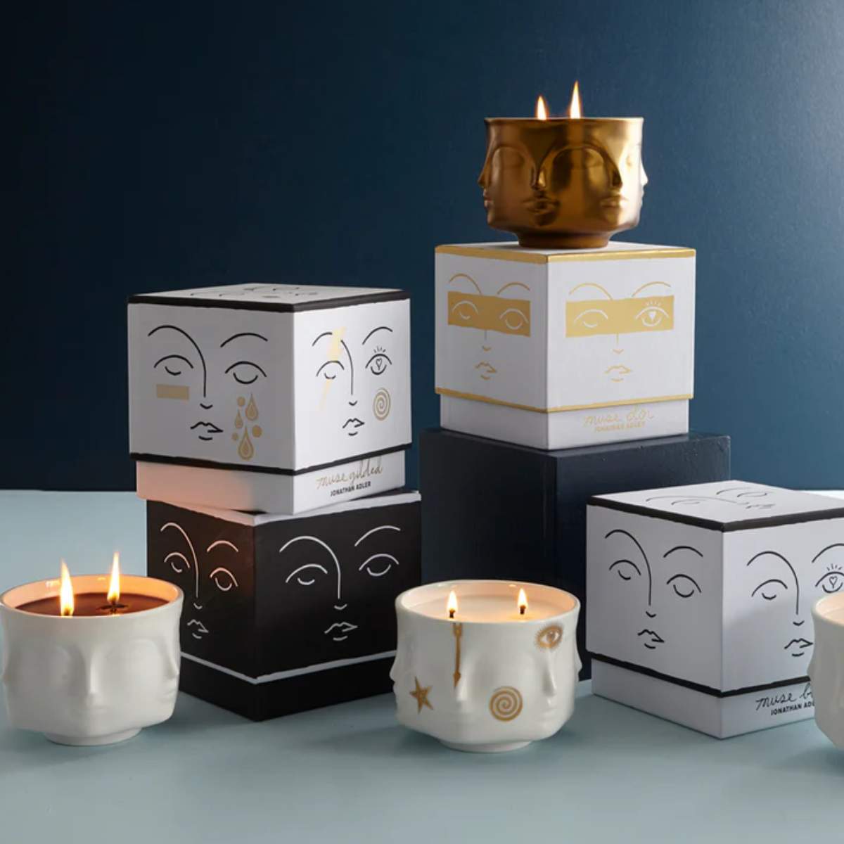 Jonathan Adler Muse D'Or Ceramic Candle