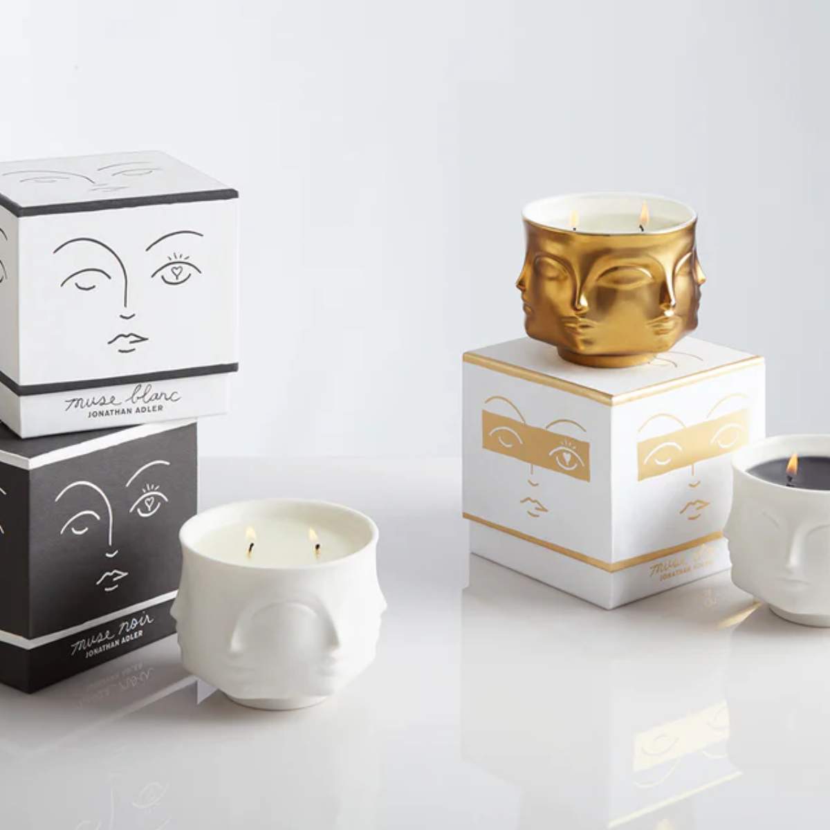 Jonathan Adler Muse D'Or Ceramic Candle
