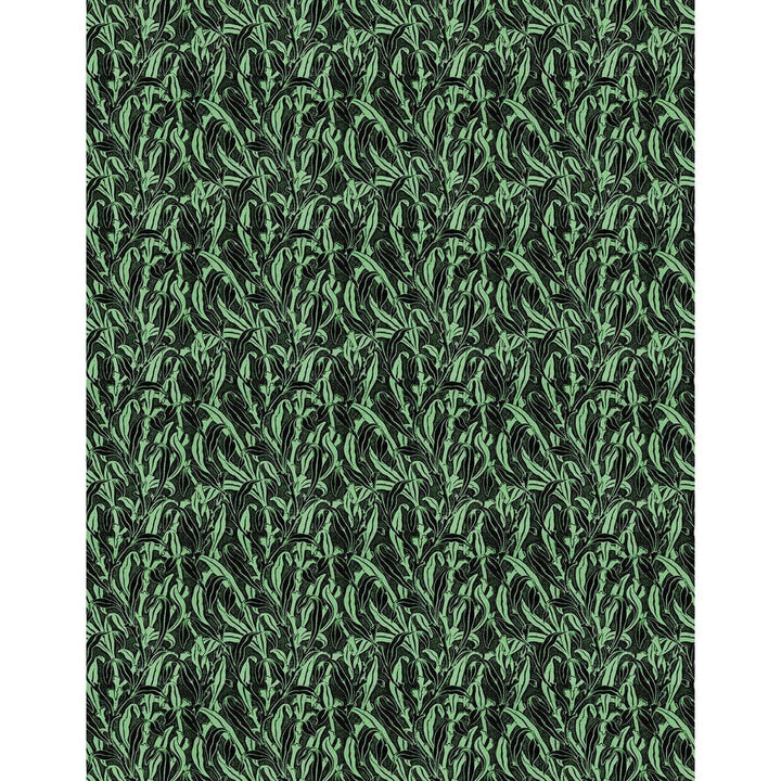Mono Leaves Green Wallpaper MRV-11-Beaumonde