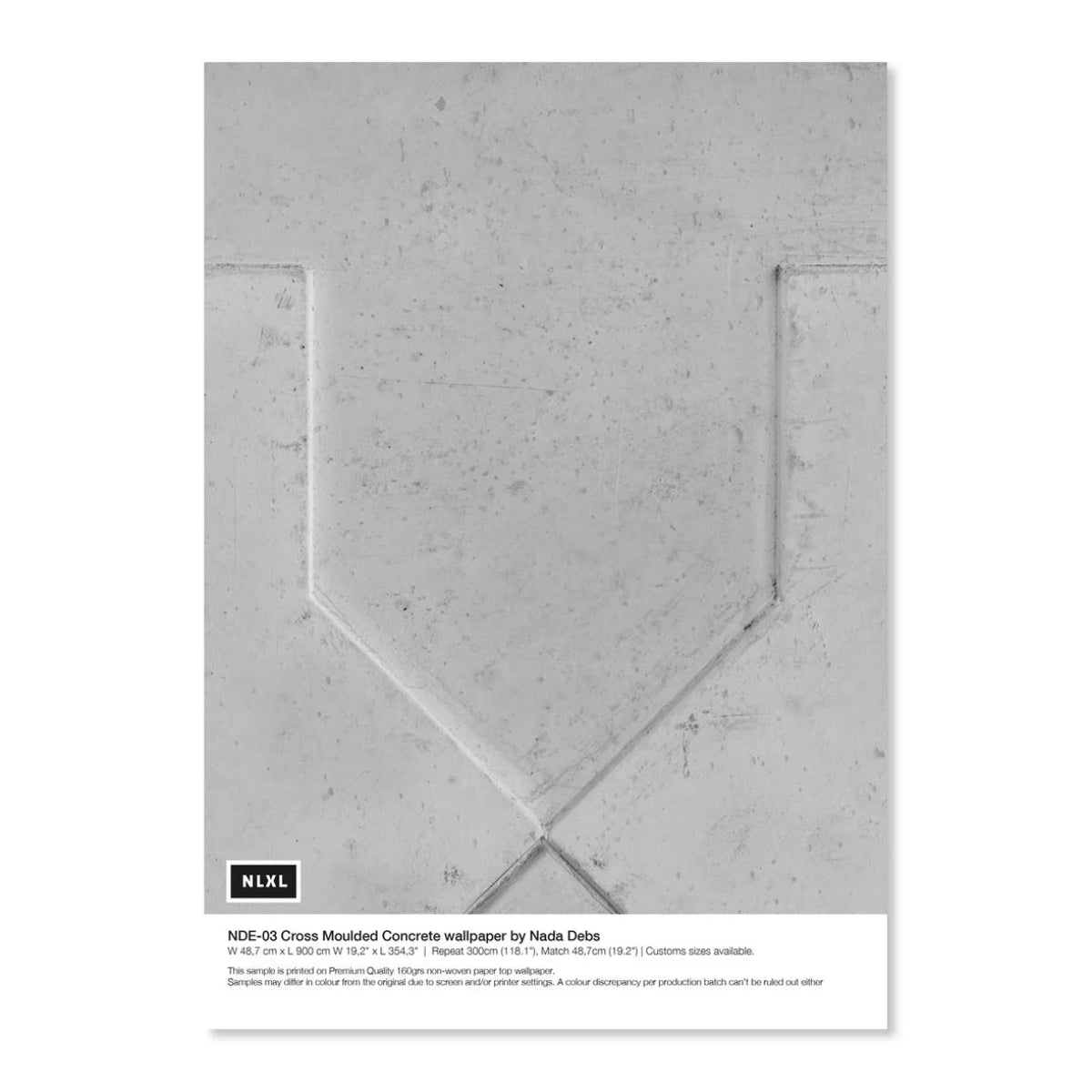 NLXL Moulded Cross Wallpaper sample