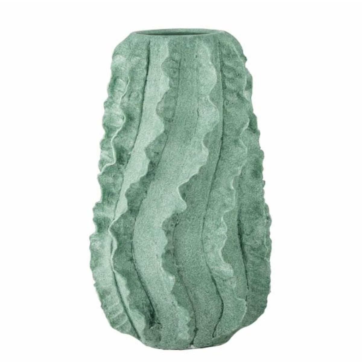 Bloomingville Natika Decorative Vase - Green Terracotta