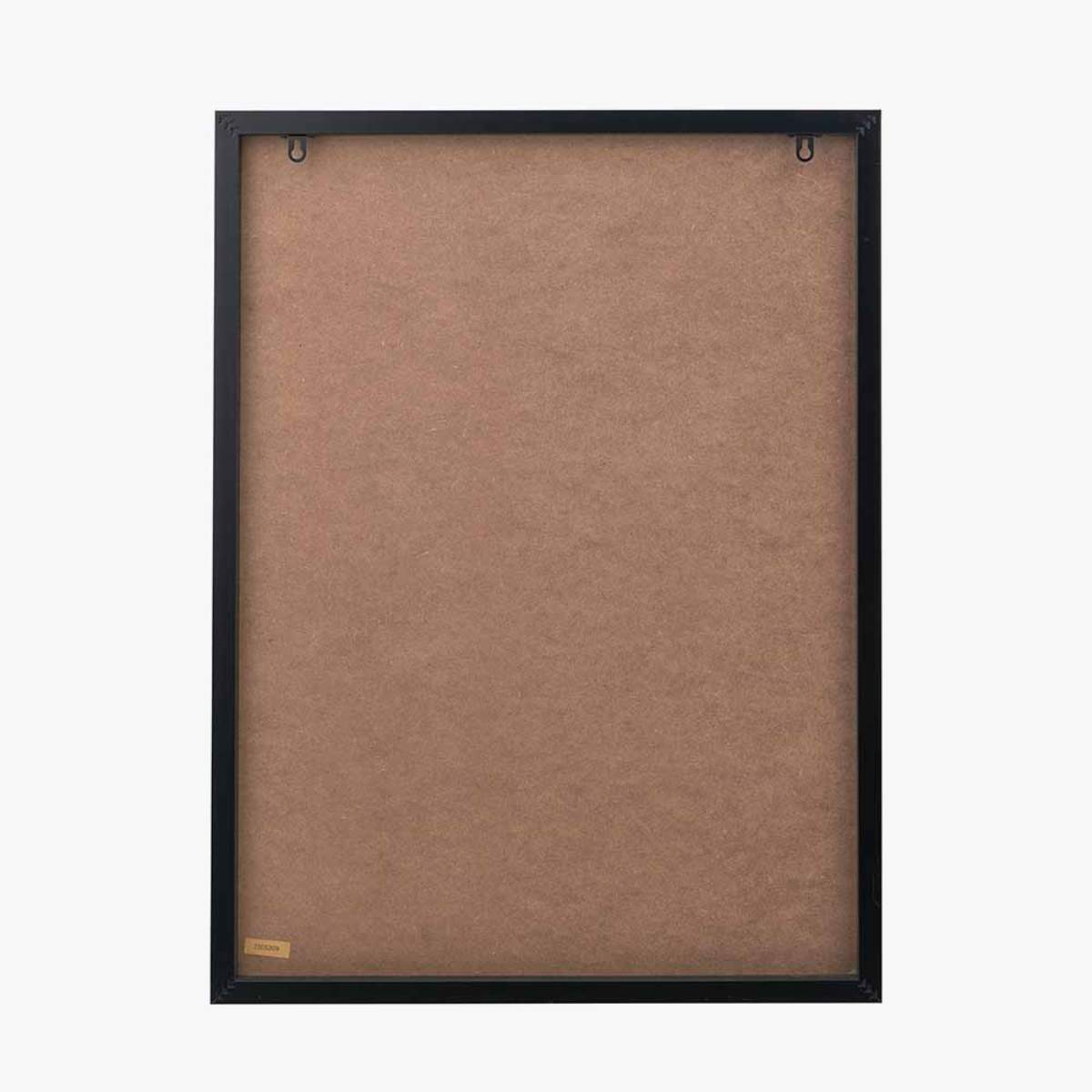 Pacific Lifestyle Natural and Black Abstract Ovals Framed Canvas