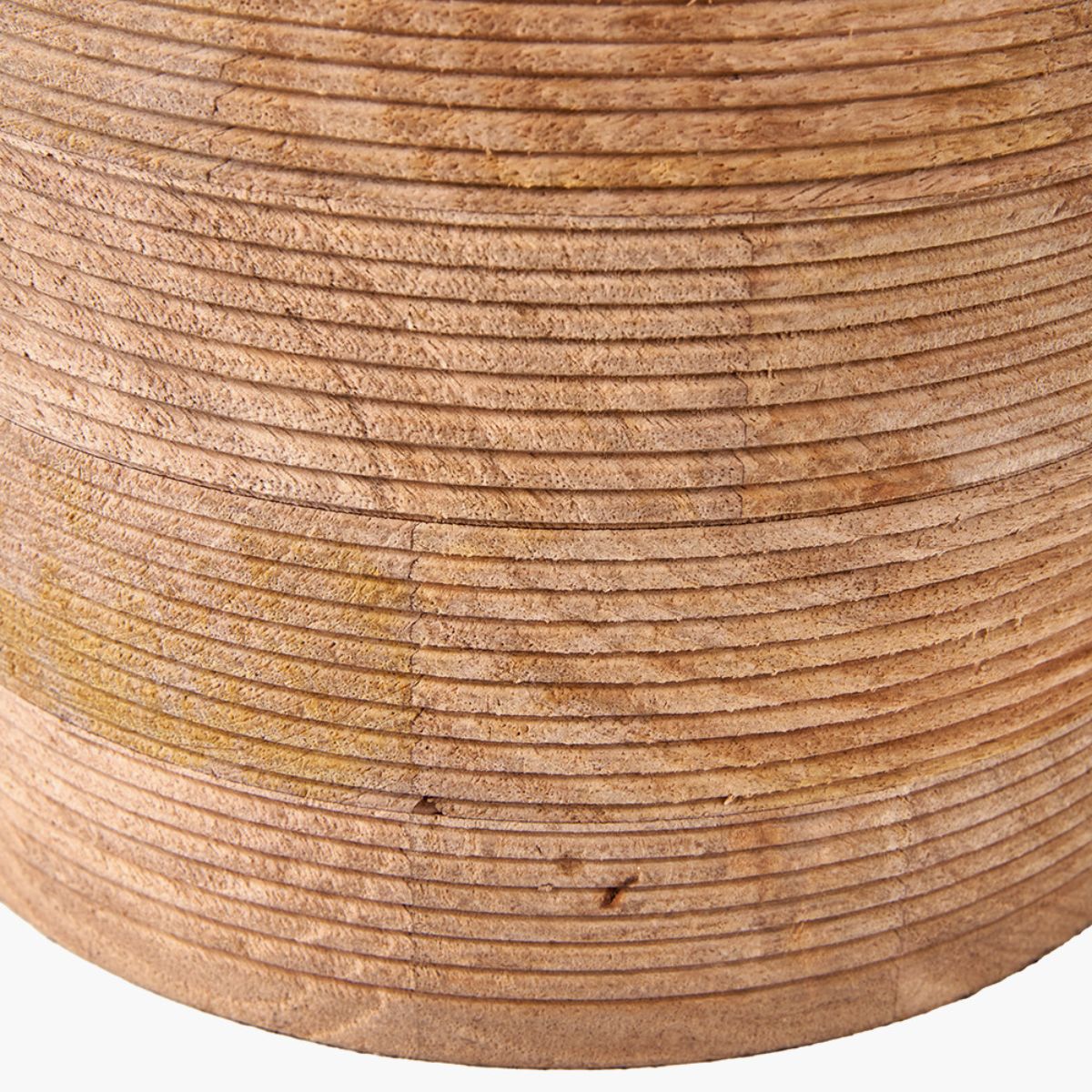 Pacific Lifestyle Nelu Natural Engraved Wood Dome Table Lamp Base