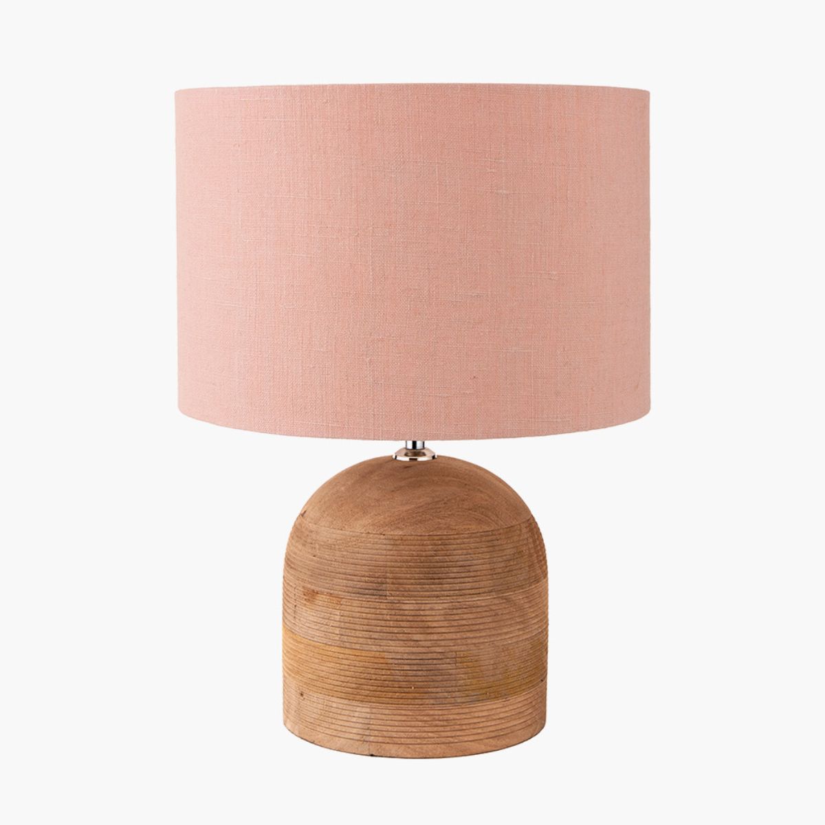 Pacific Lifestyle Nelu Natural Engraved Wood Dome Table Lamp Base