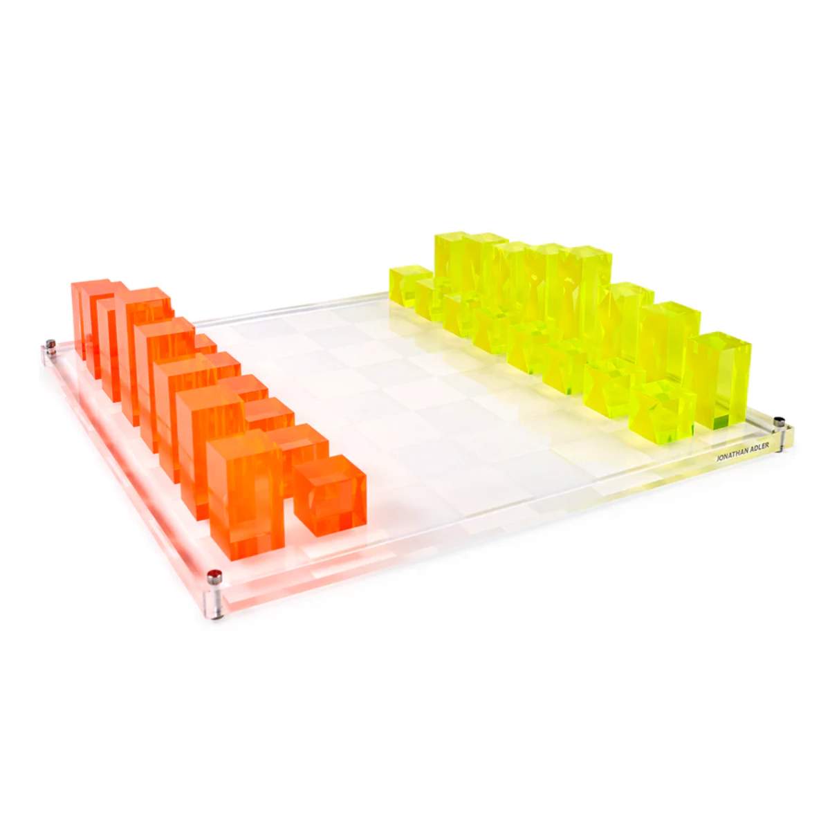 Jonathan Adler Neon Acrylic Chess Set