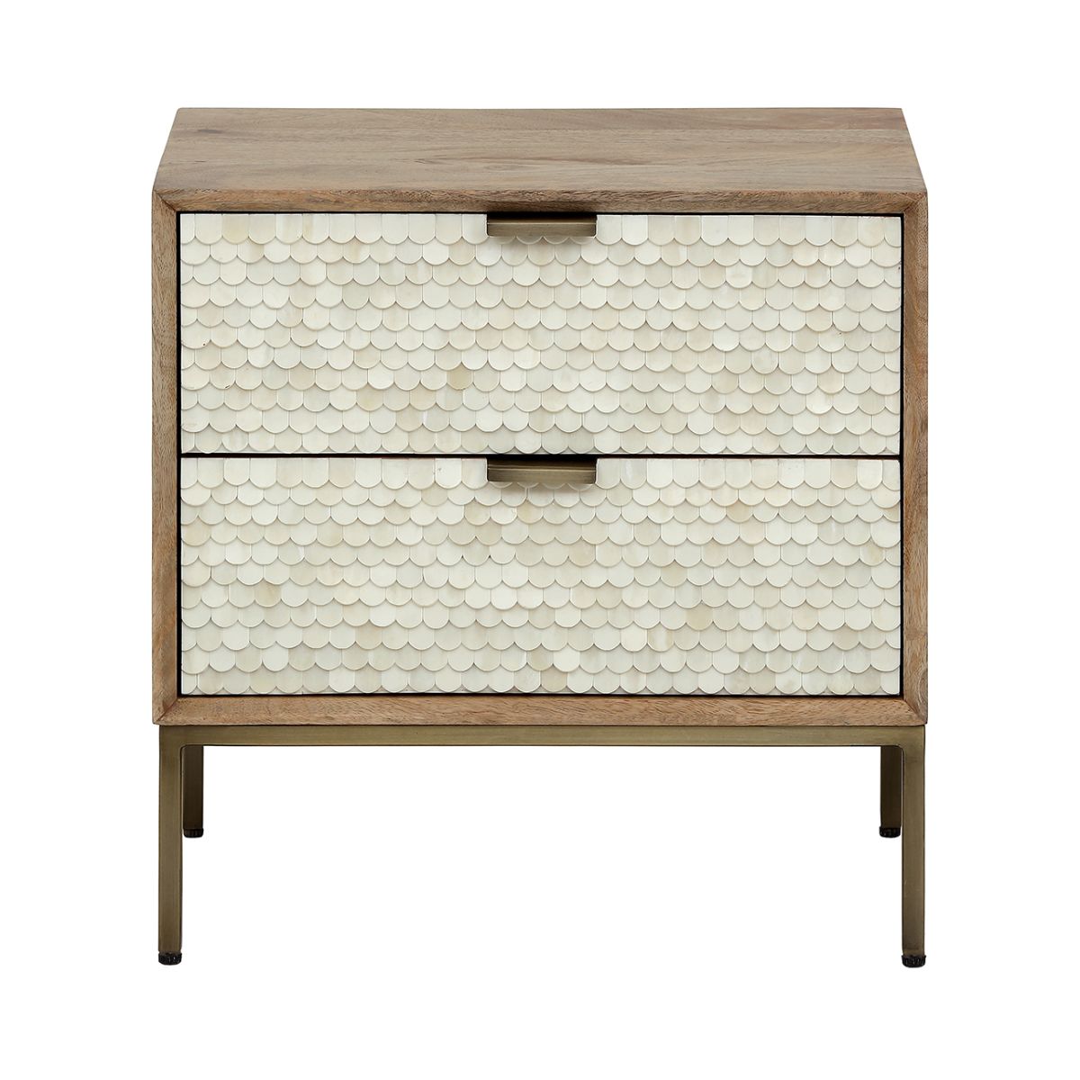 Libra Interiors Nerida Bone Inlay Bedside Table