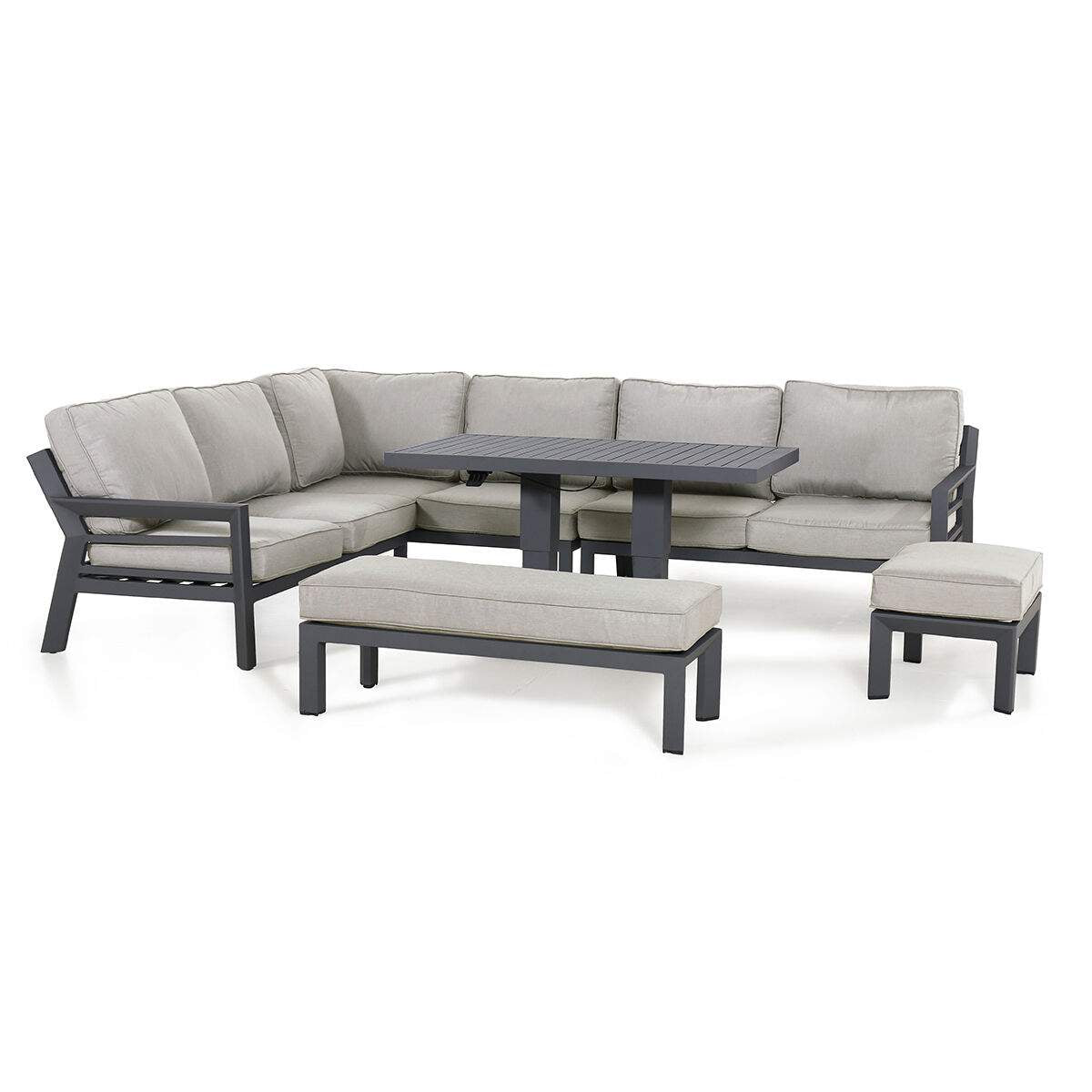 Maze New York Aluminium Corner Dining Set