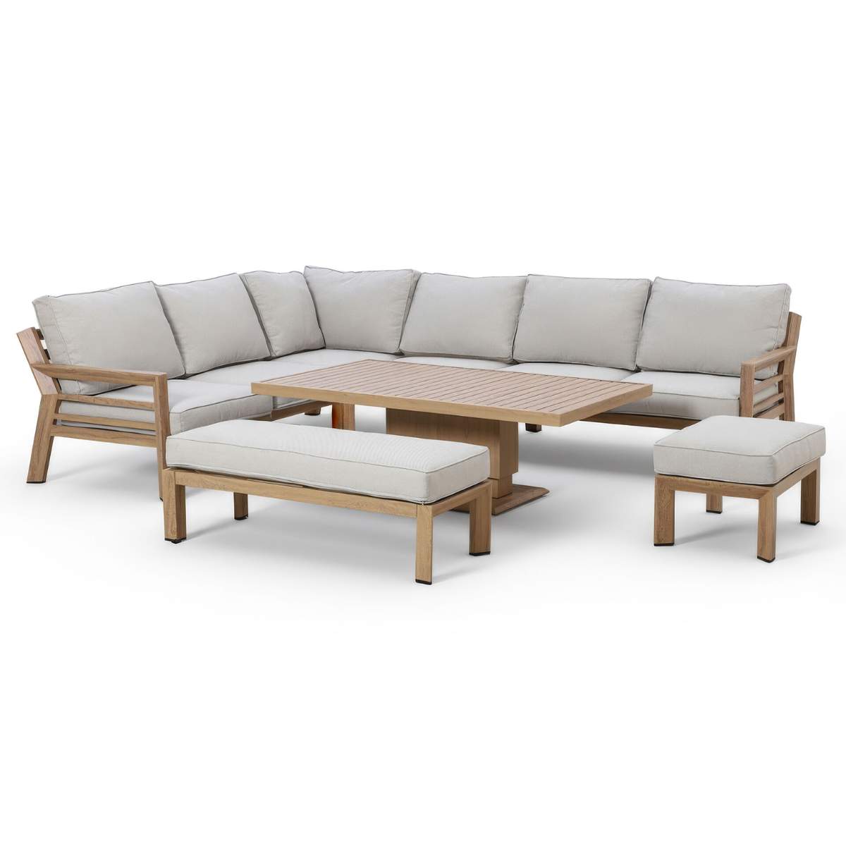 Maze New York Aluminium Corner Dining Set