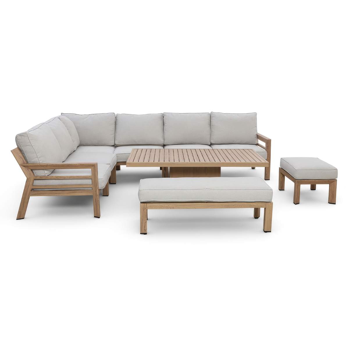 Maze New York Aluminium Corner Dining Set