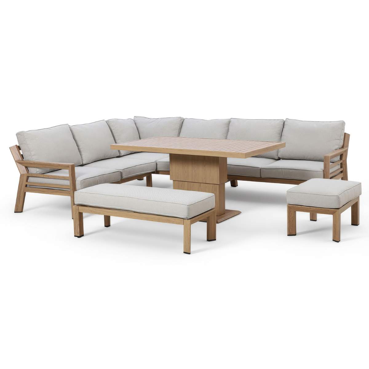 Maze New York Aluminium Corner Dining Set