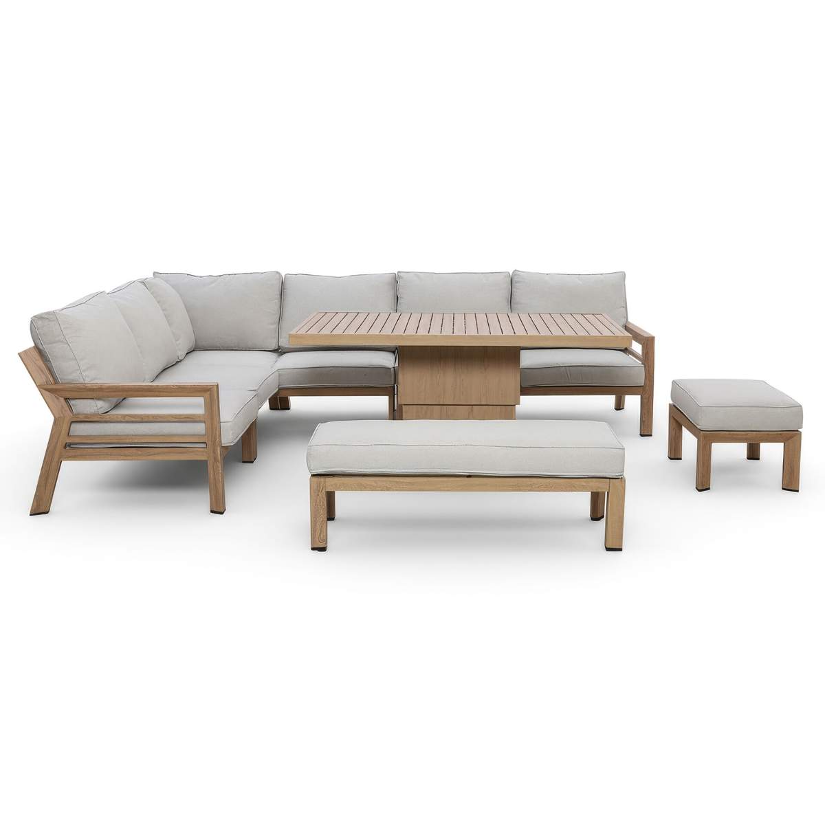 Maze New York Aluminium Corner Dining Set