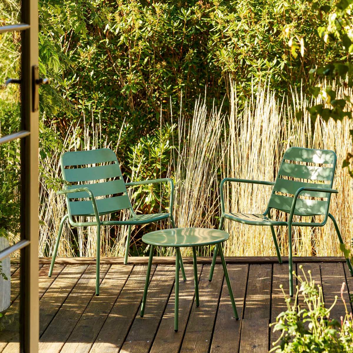Garden Trading Newbridge Armchair Set Thistle Green