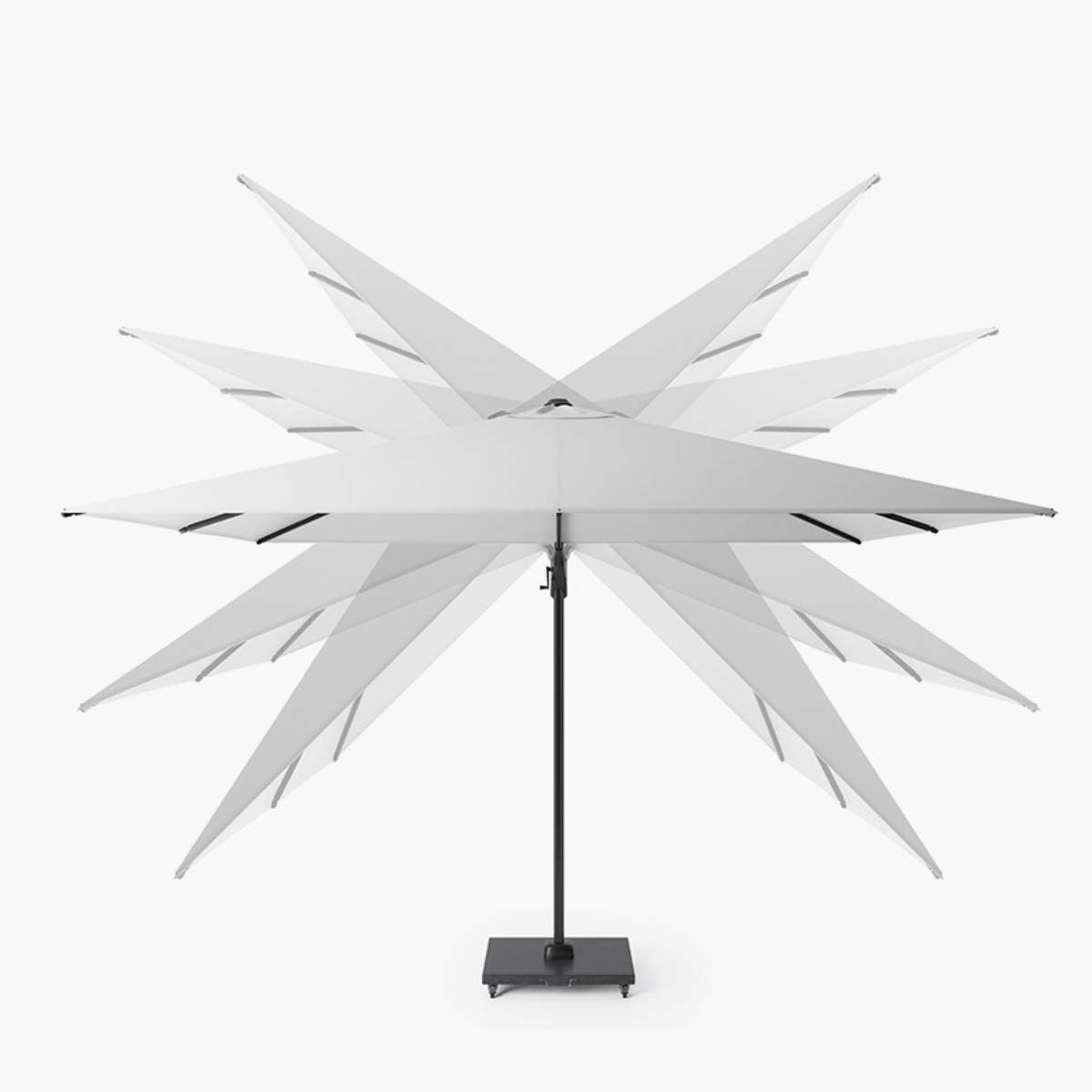 Pacific Lifestyle Nexus T2 Premium Anthracite / Faded Black Free Arm Parasol