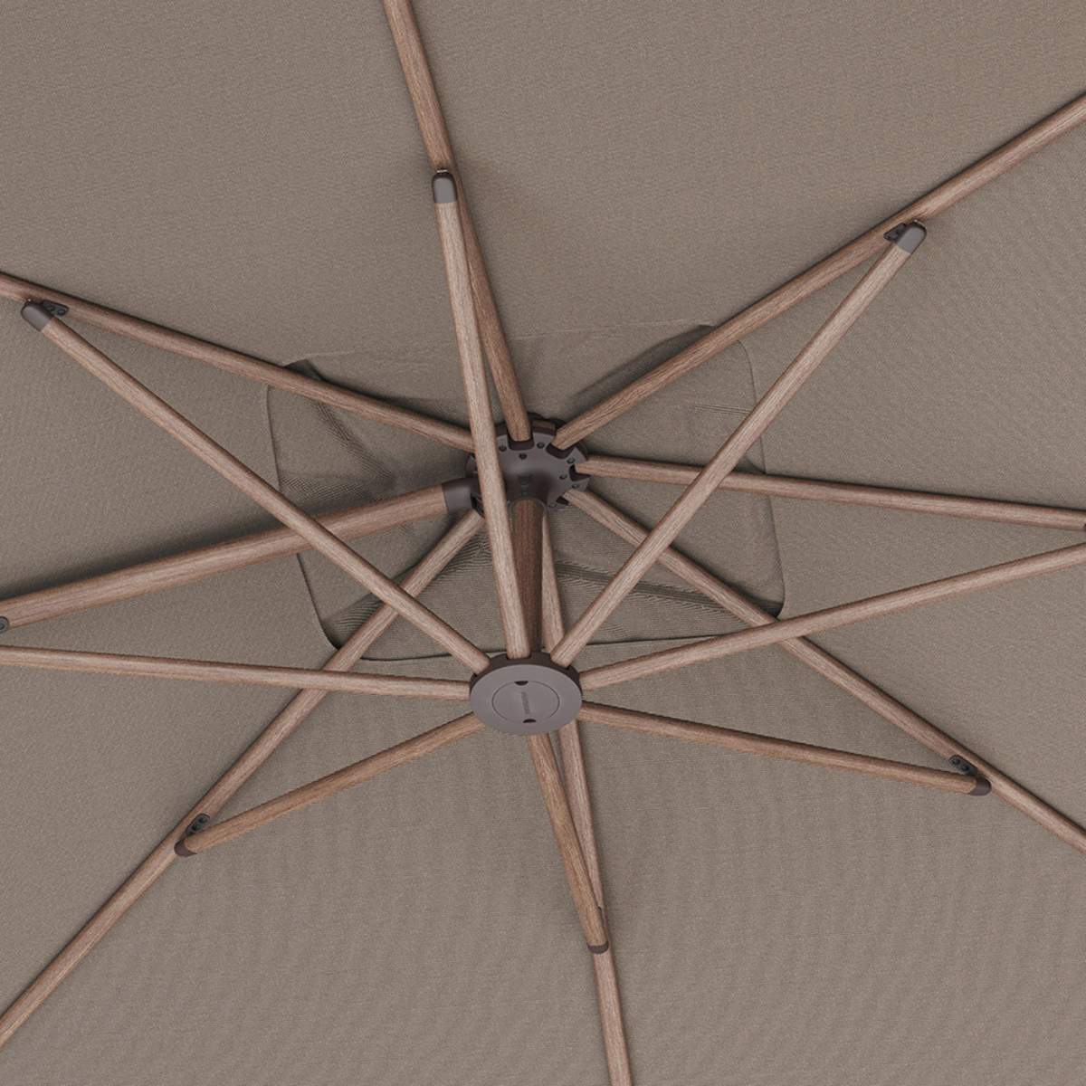 Pacific Lifestyle Nexus T2 Premium Mocha / Havana Taupe Free Arm Parasol