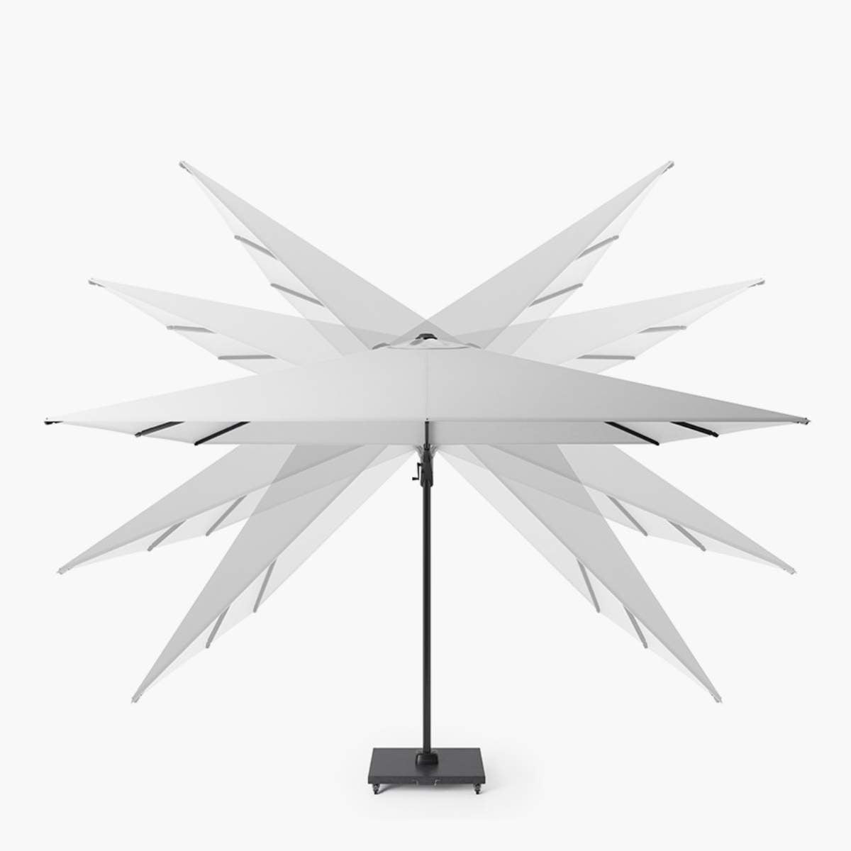 Pacific Lifestyle Nexus T2 Premium Mocha / Havana Taupe Free Arm Parasol