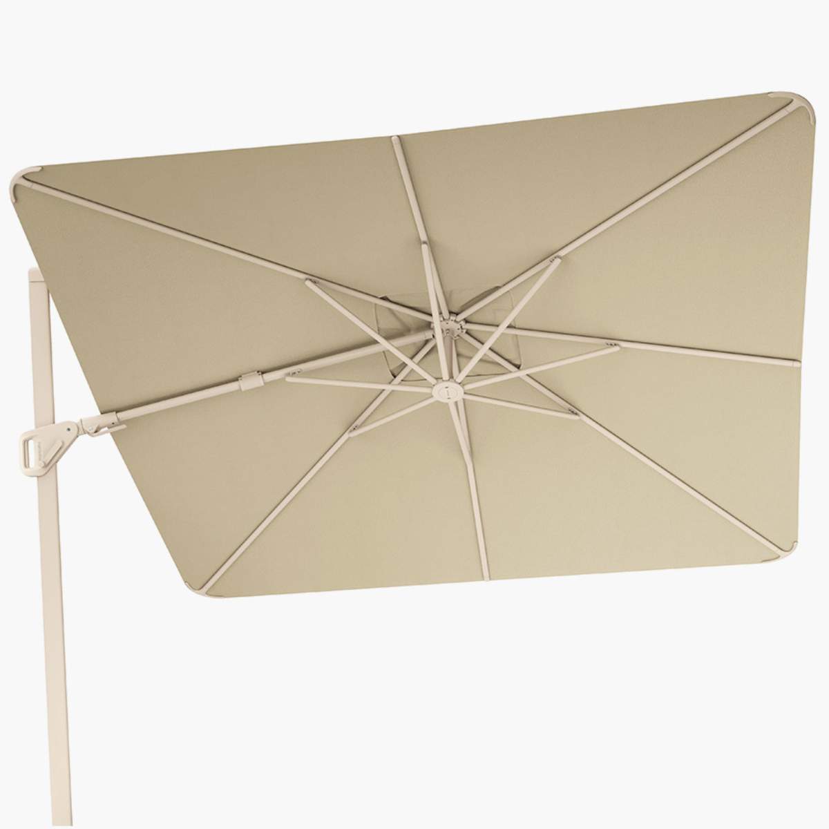 Pacific Lifestyle Nexus T2 Premium Sandstone / Champagne Free Arm Parasol