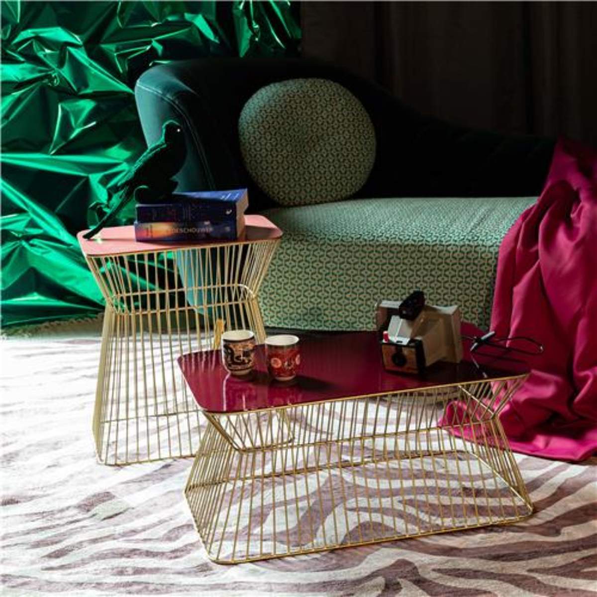 Bold Monkey No Offence Coffee Table Wine Red