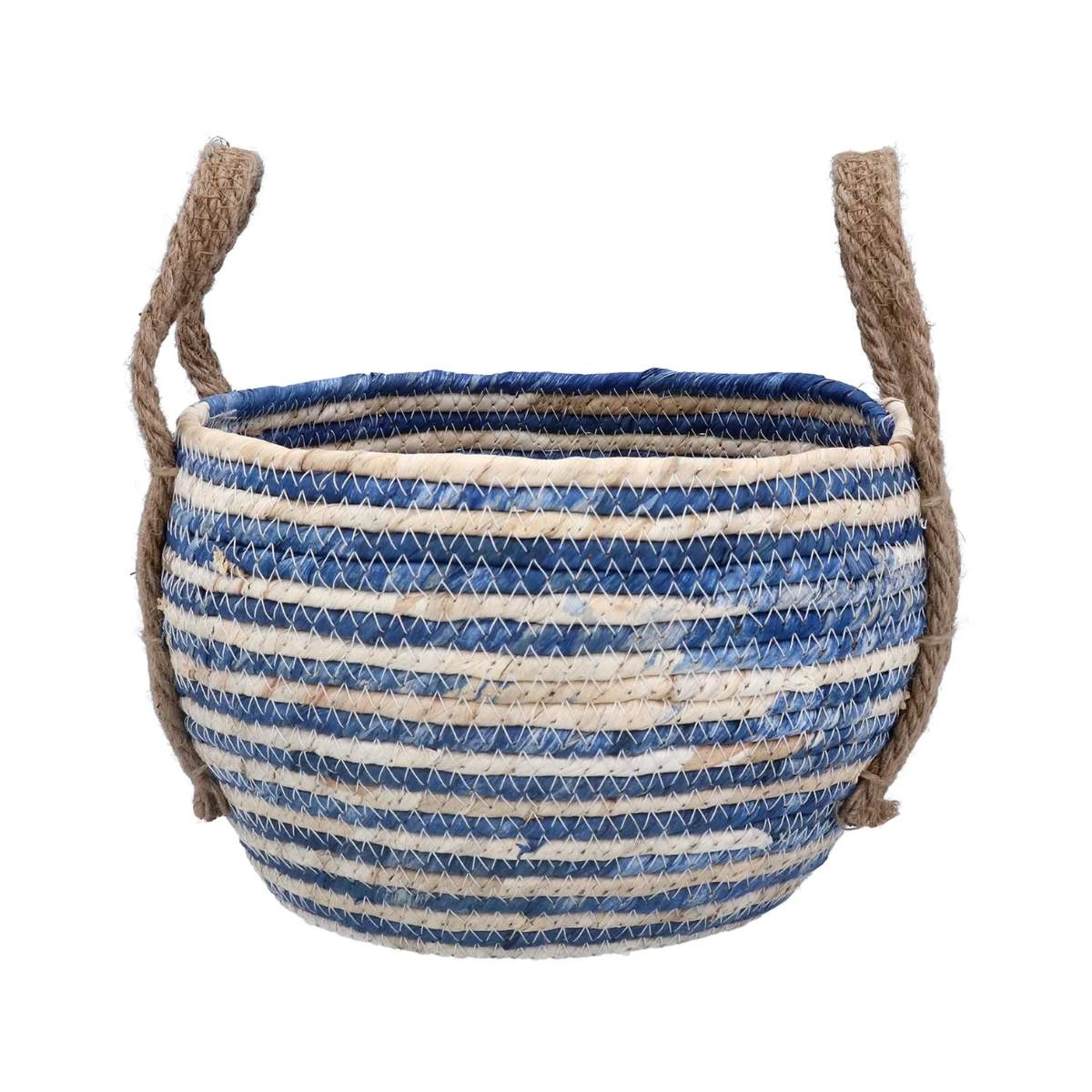 Nook Store Blue Round Basket with Handles
