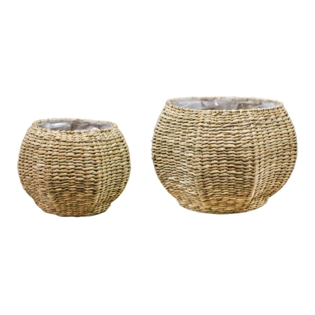 Ivyline Norwick Seagrass Pumpkin Basket H15cm D18cm