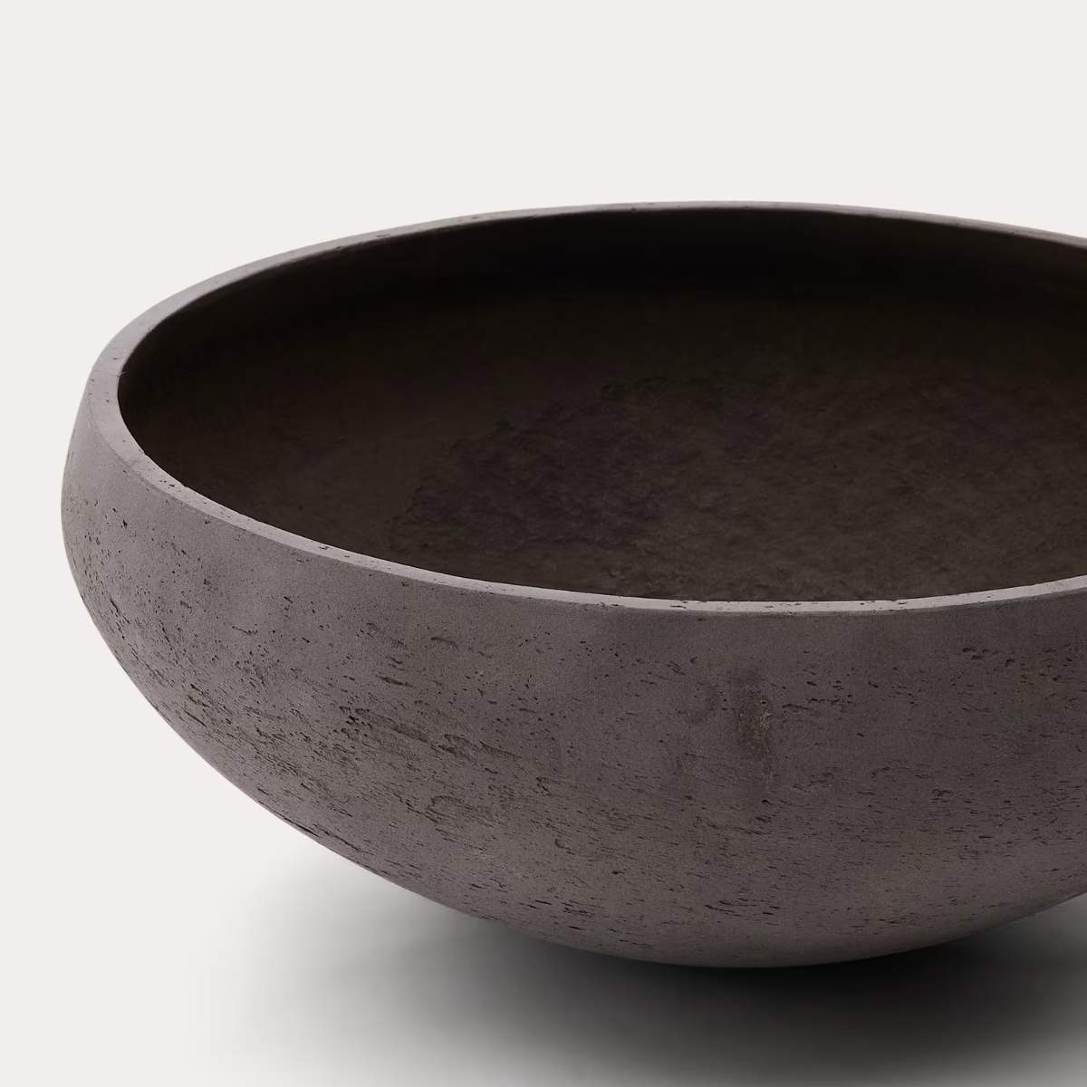 Kave Home Set of 2 Nura terracotta cement-effect planters Ø55 cm